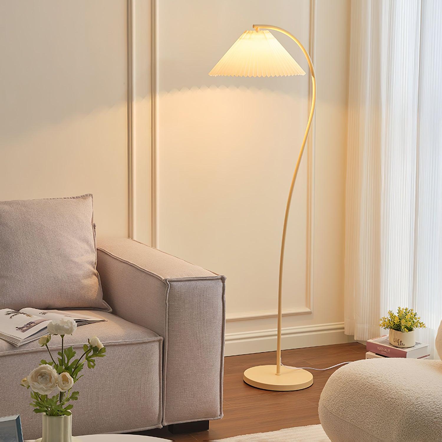 Elysia Minimalist Fabric Floor Lamp - Letslighting