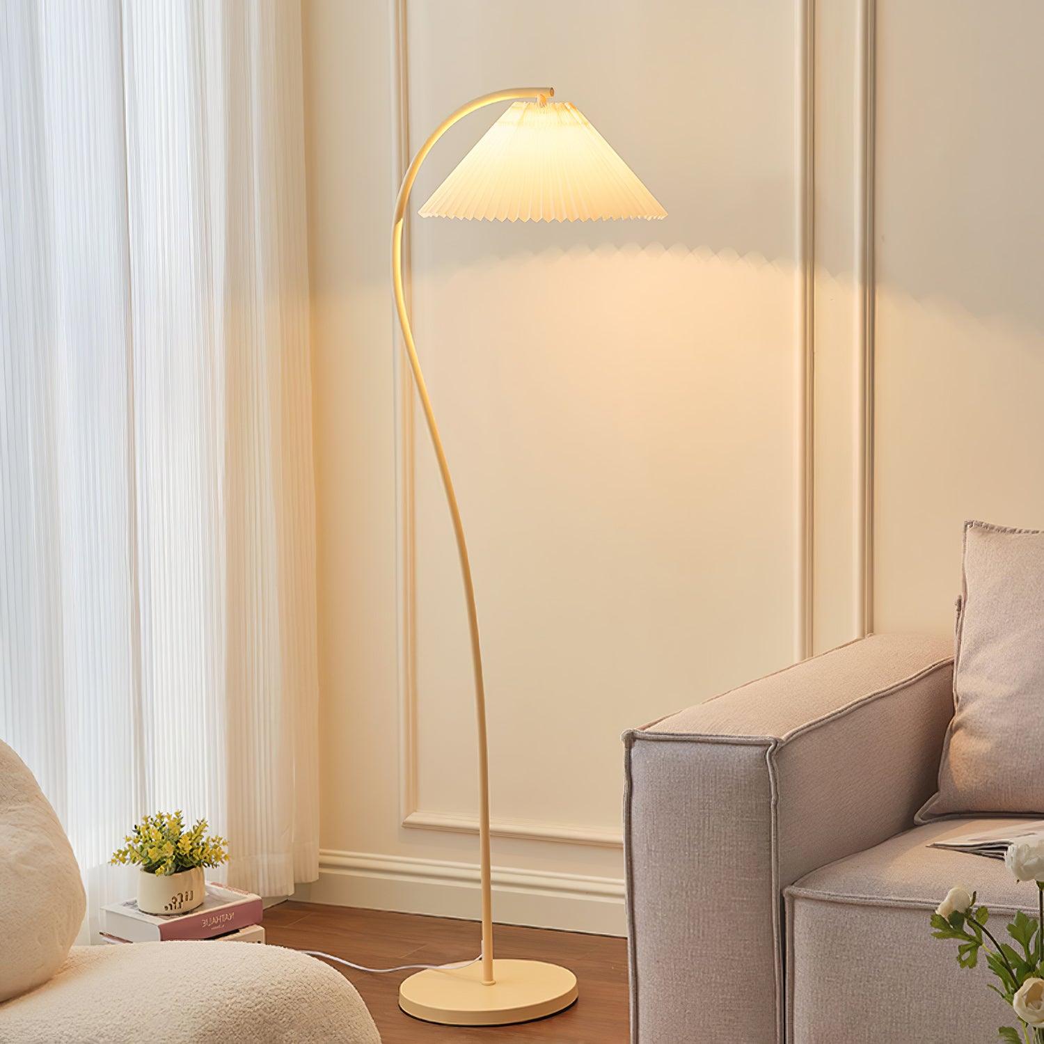 Elysia Minimalist Fabric Floor Lamp - Letslighting