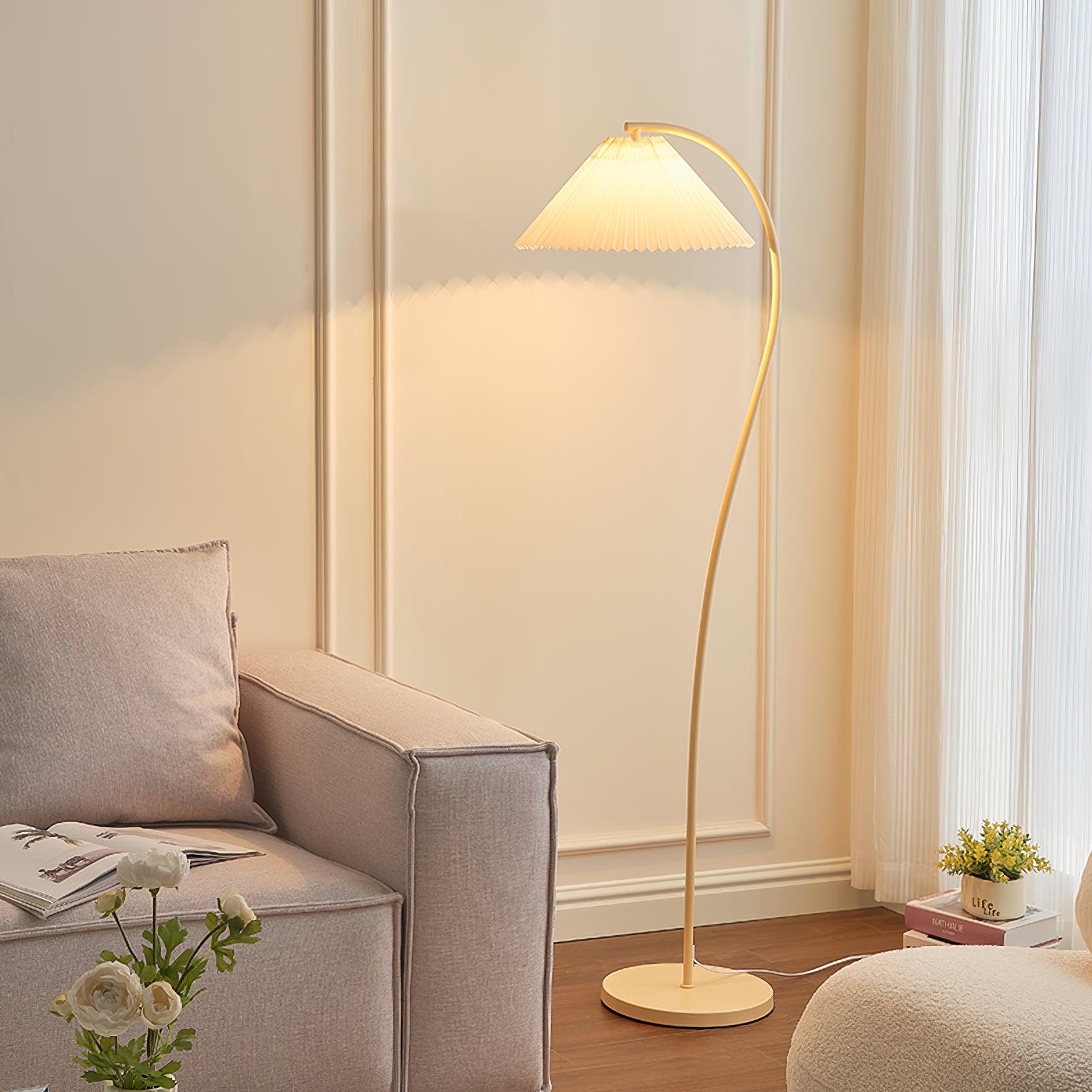 Elysia Minimalist Fabric Floor Lamp - Letslighting