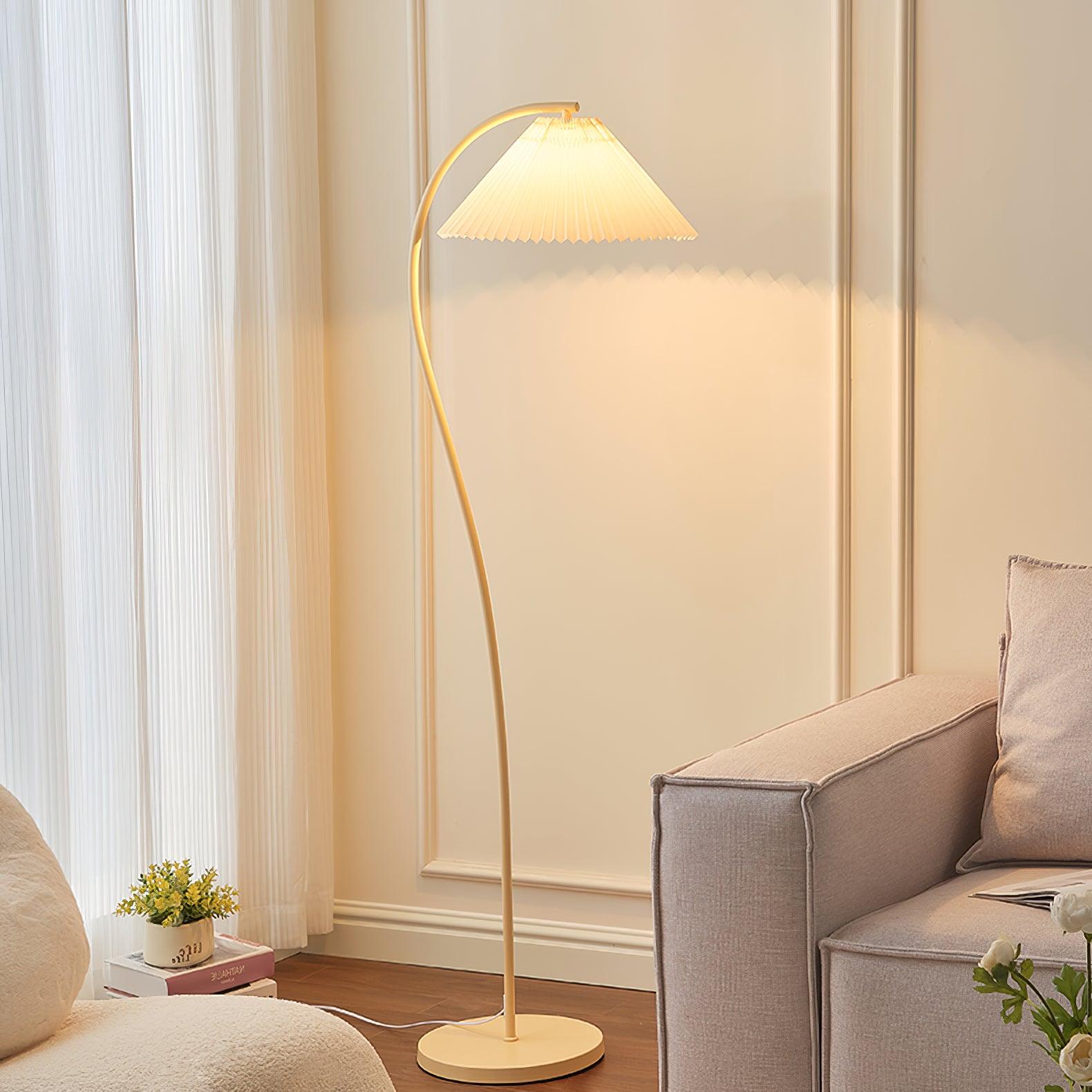 Elysia Minimalist Fabric Floor Lamp - Letslighting