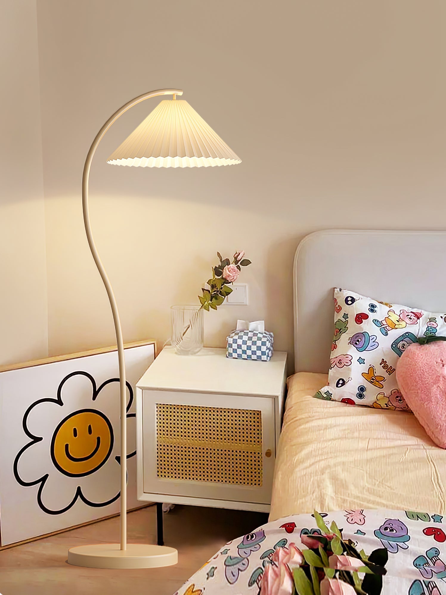 Elysia Minimalist Fabric Floor Lamp - Letslighting