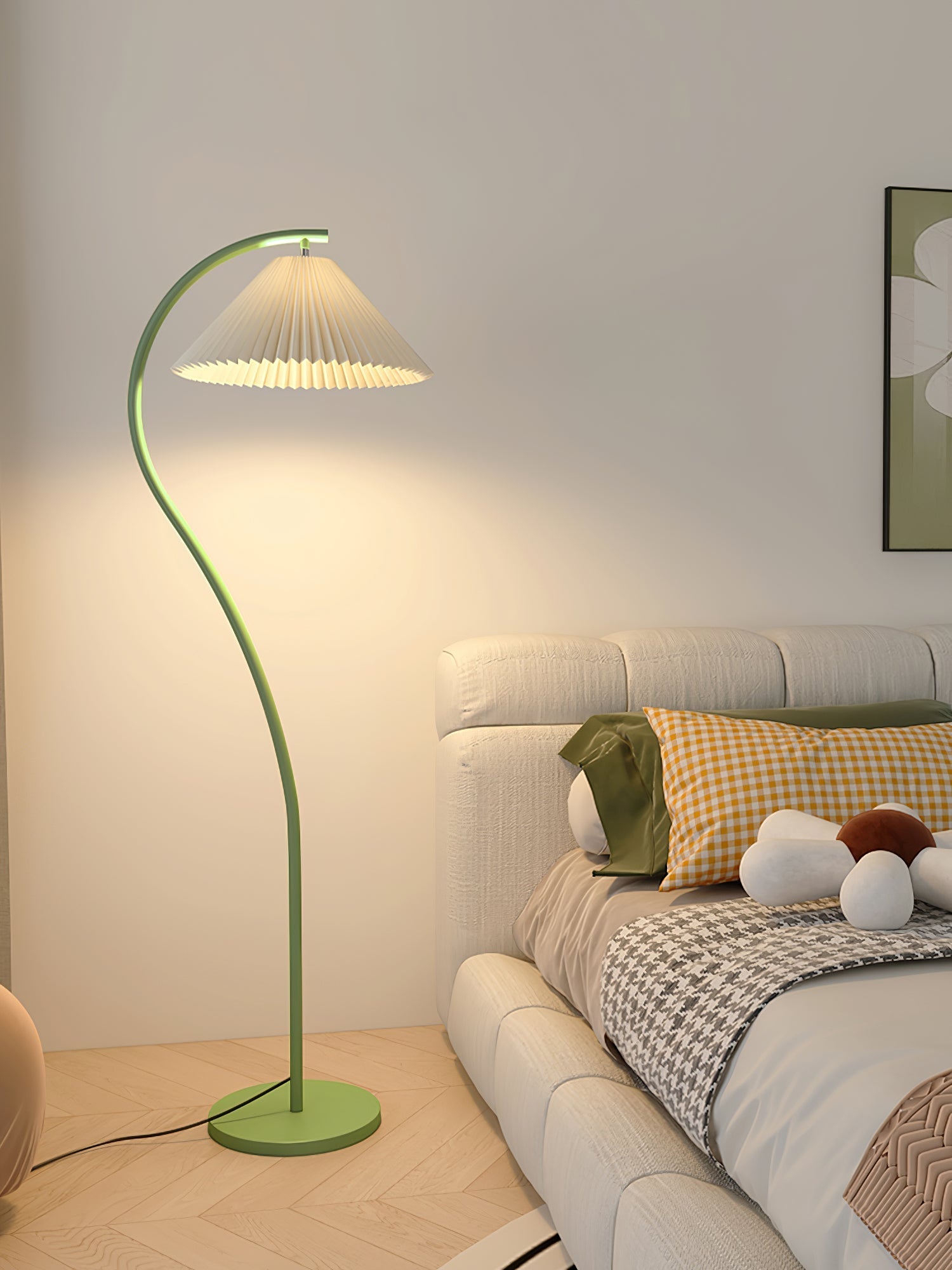 Elysia Minimalist Fabric Floor Lamp - Letslighting