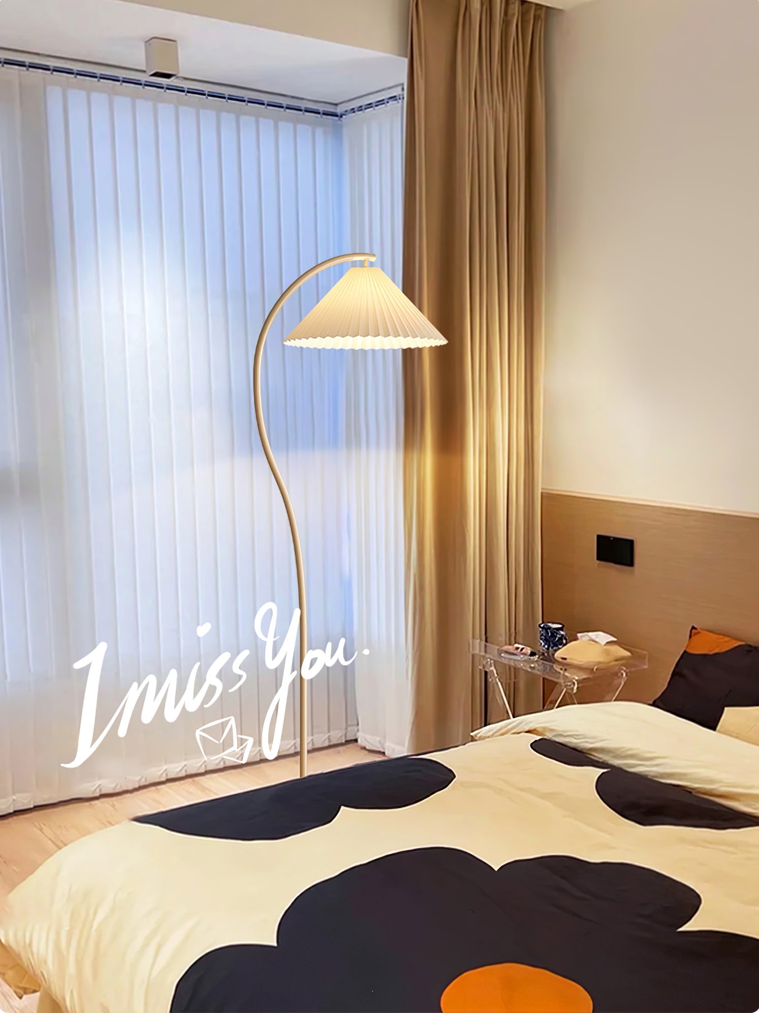 Elysia Minimalist Fabric Floor Lamp - Letslighting