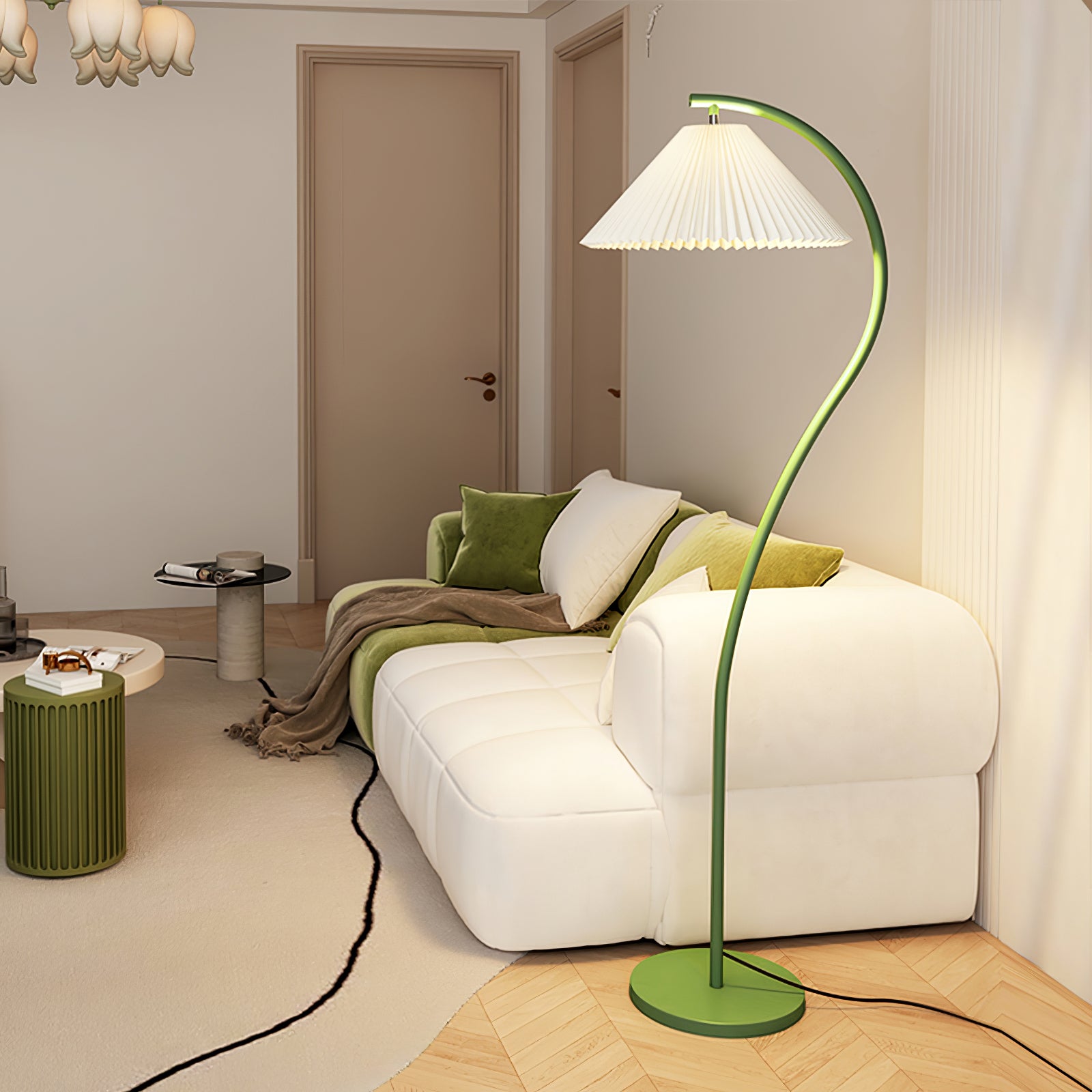 Elysia Minimalist Fabric Floor Lamp - Letslighting