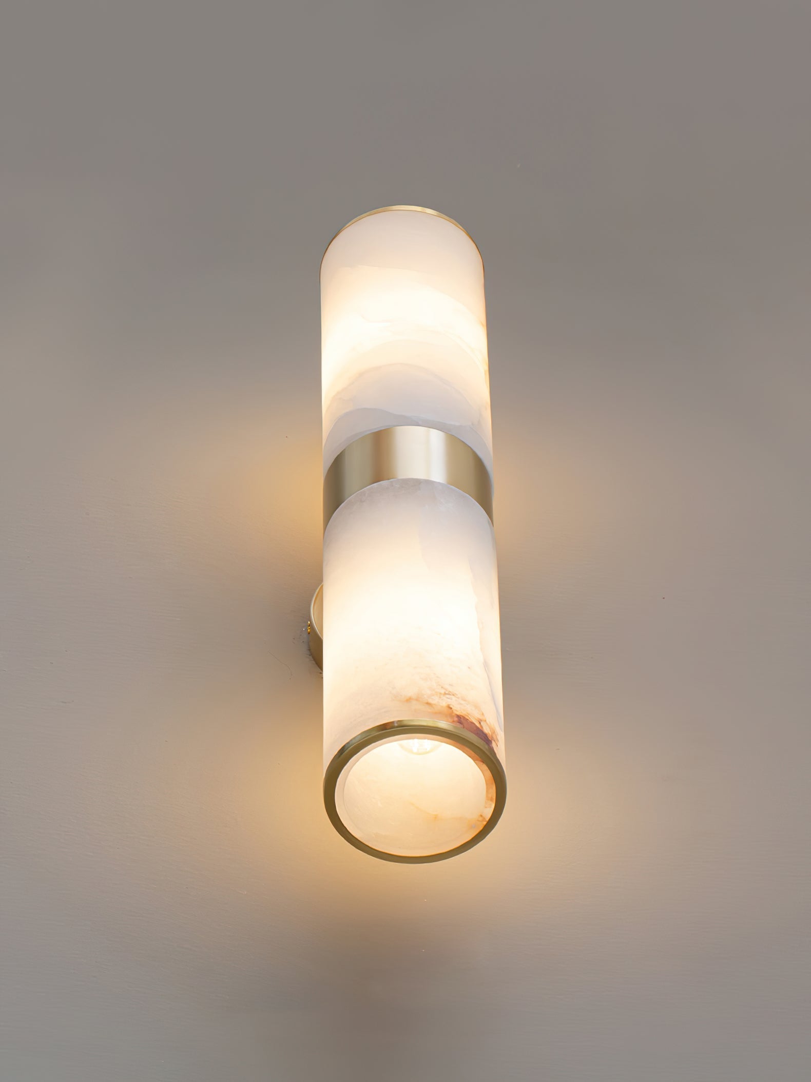 Sway Modern Minimalist Vanity Alabaster Sconce Wall Lamp - Letslighting