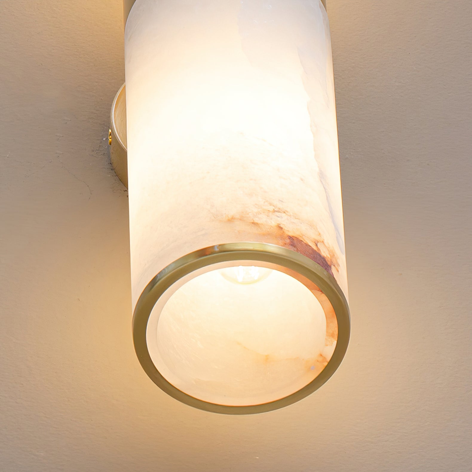 Sway Modern Minimalist Vanity Alabaster Sconce Wall Lamp - Letslighting