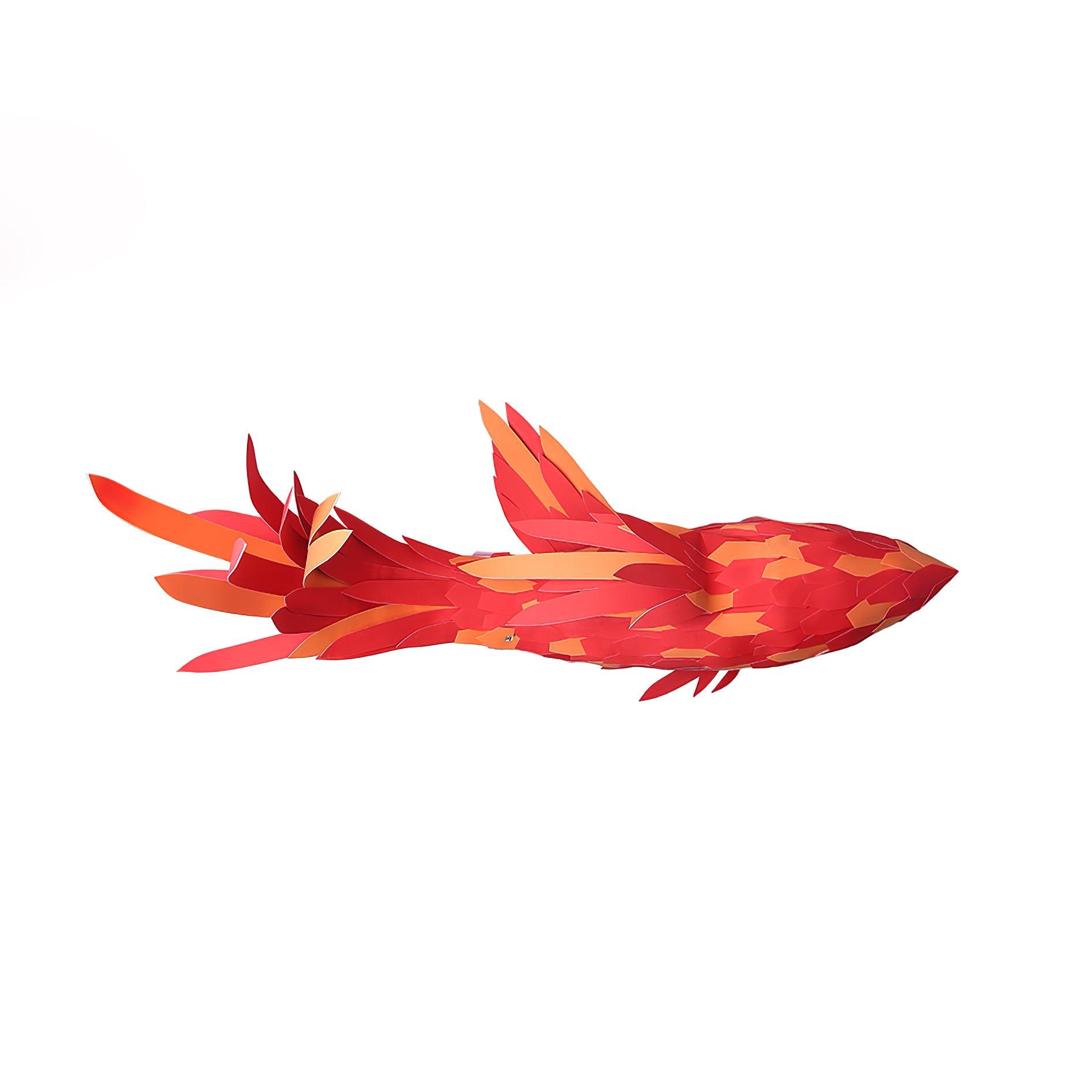 Vamararae Crimson Swirl Koi Pendant Light - Letslighting