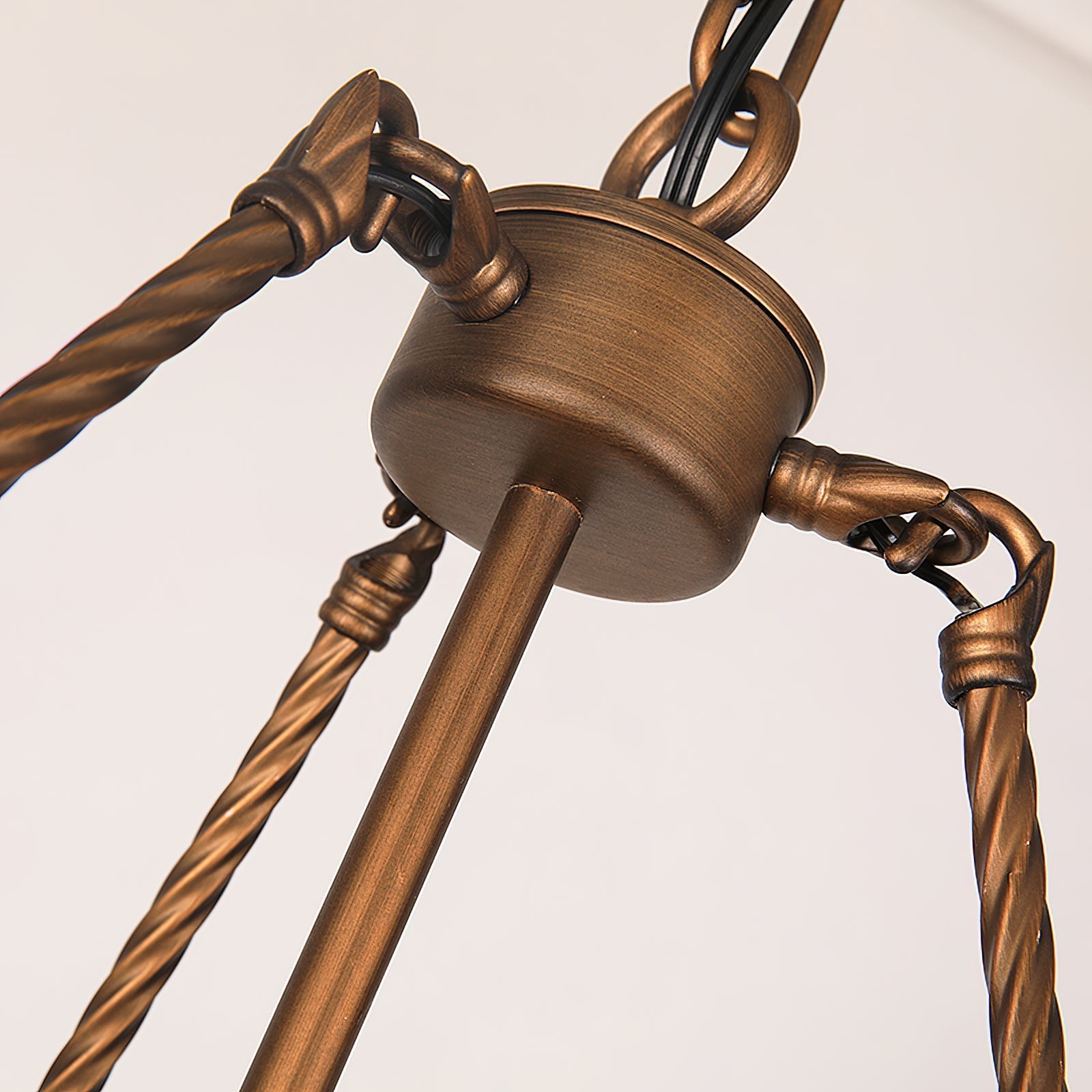 Woven Classic Wagon Wheel Plastic Chandelier - Letslighting