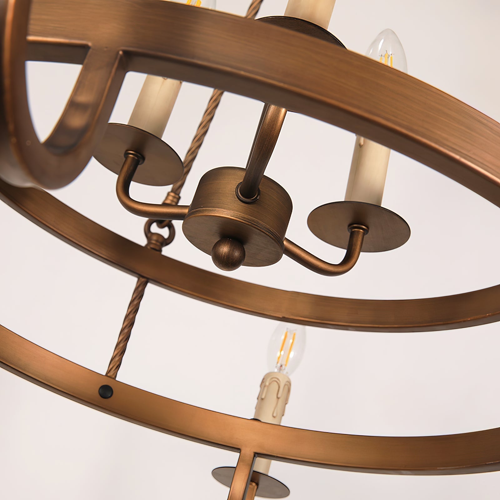 Woven Classic Wagon Wheel Plastic Chandelier - Letslighting