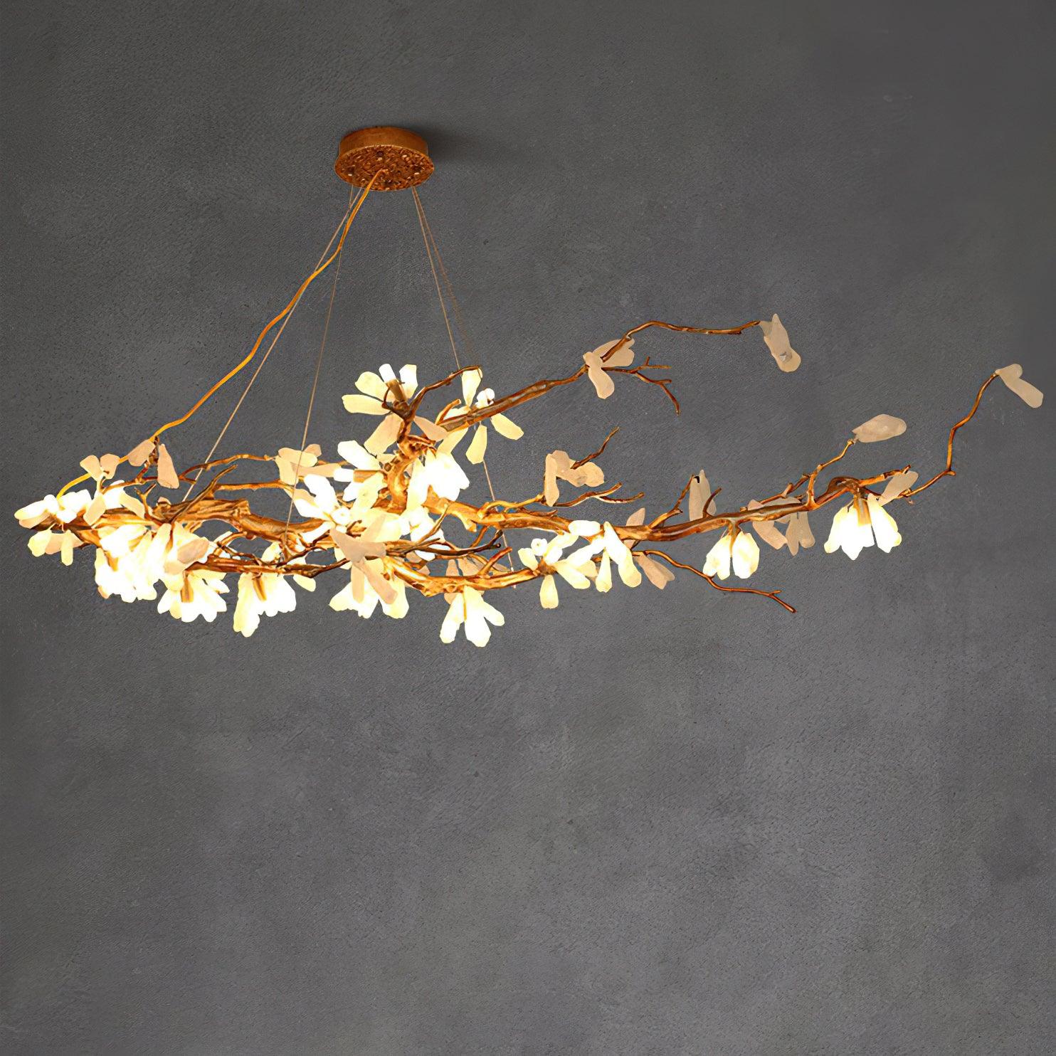Lustra Chandelier Branch Stone Organic - Letslighting