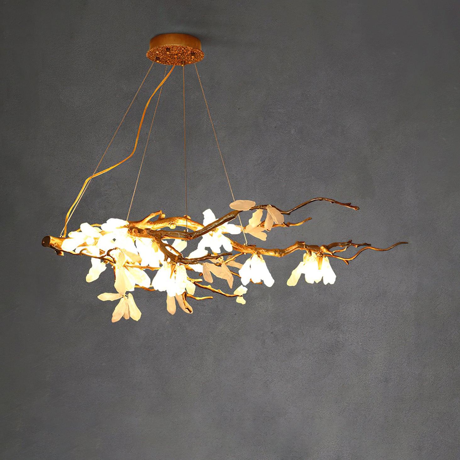 Lustra Chandelier Branch Stone Organic - Letslighting