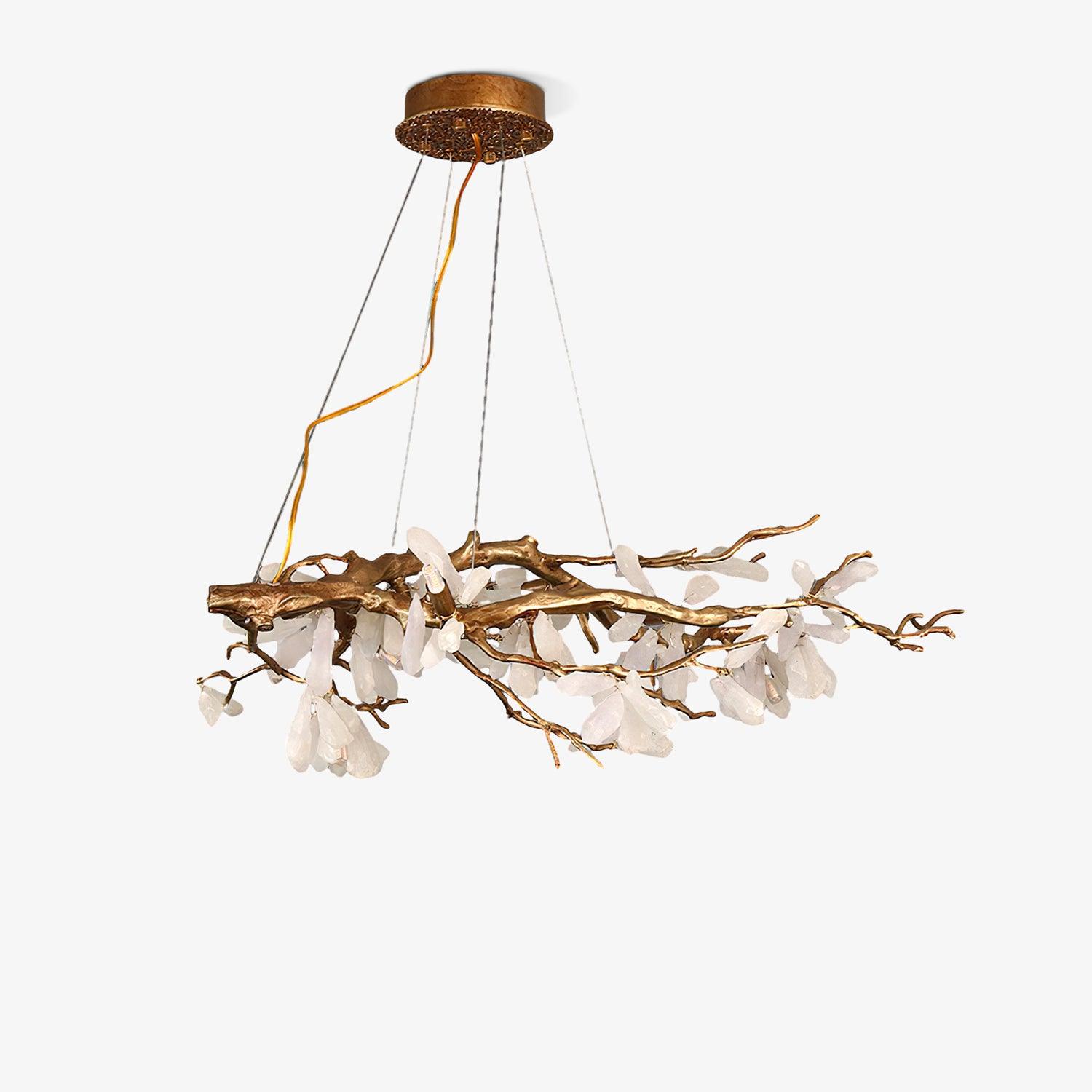 Lustra Chandelier Branch Stone Organic - Letslighting