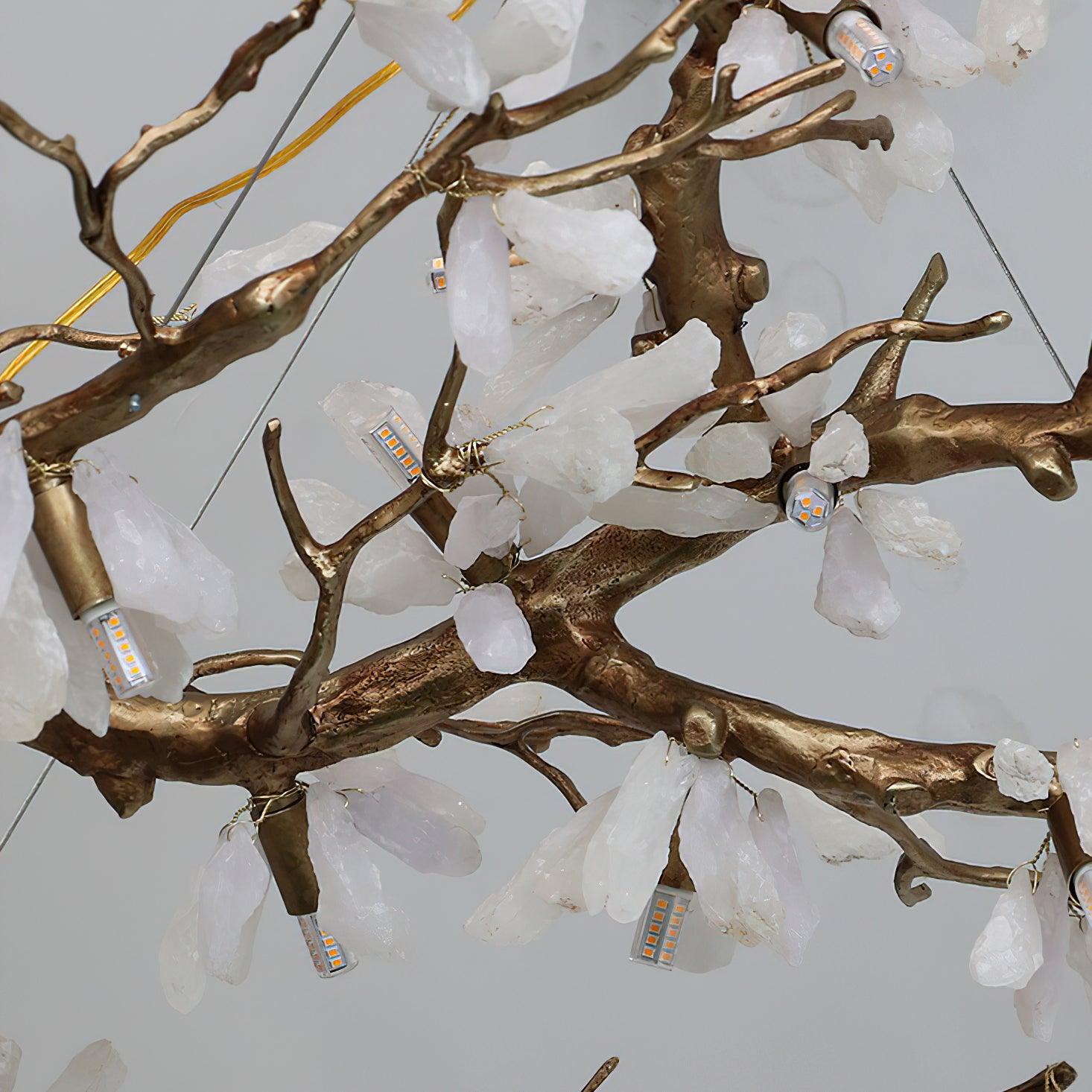 Lustra Chandelier Branch Stone Organic - Letslighting