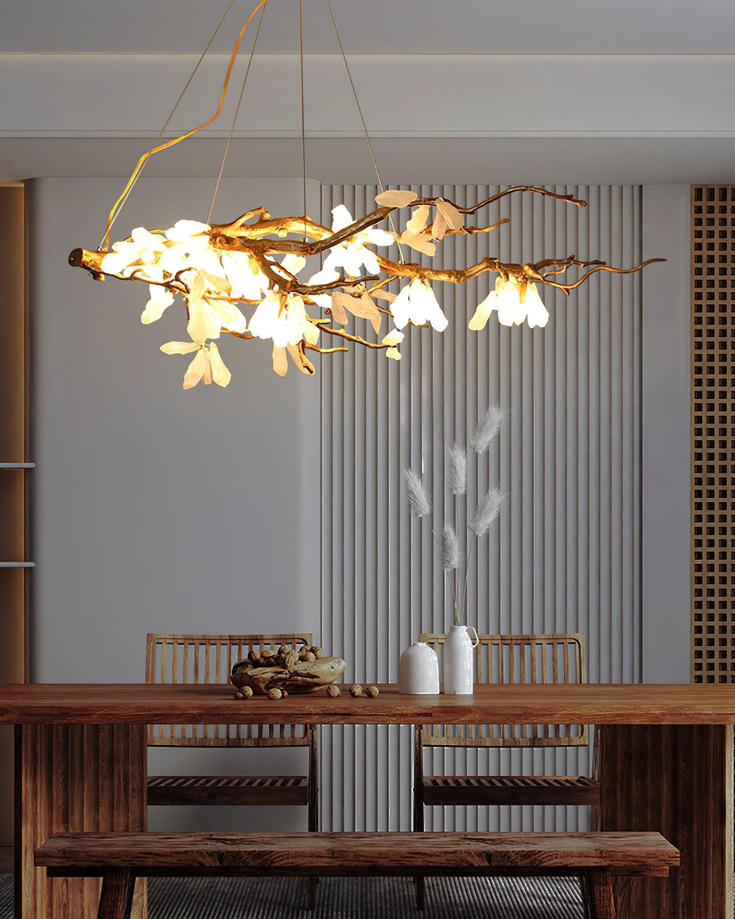 Lustra Chandelier Branch Stone Organic - Letslighting