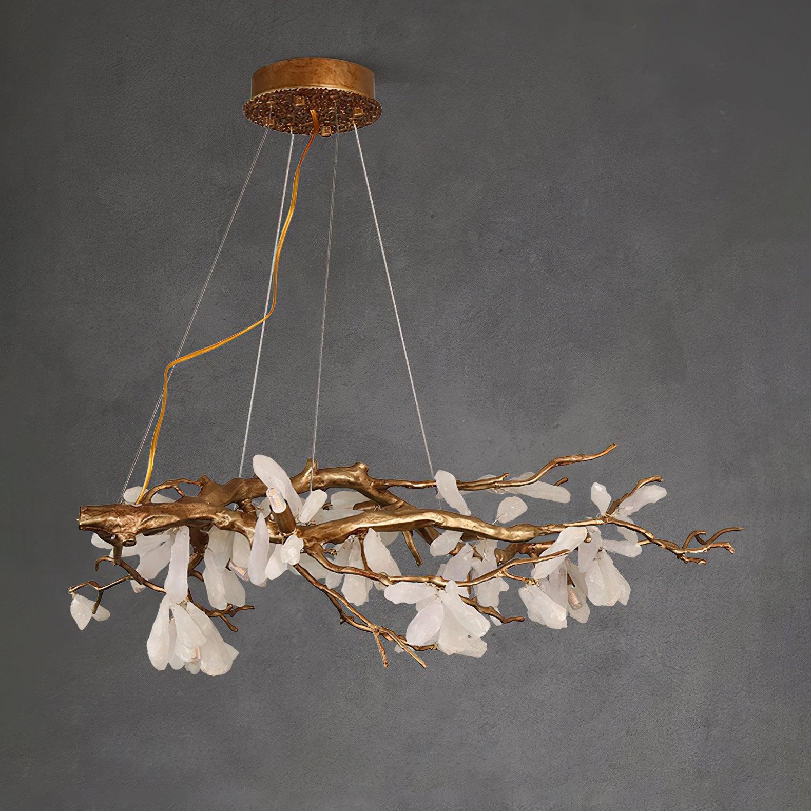 Lustra Chandelier Branch Stone Organic - Letslighting