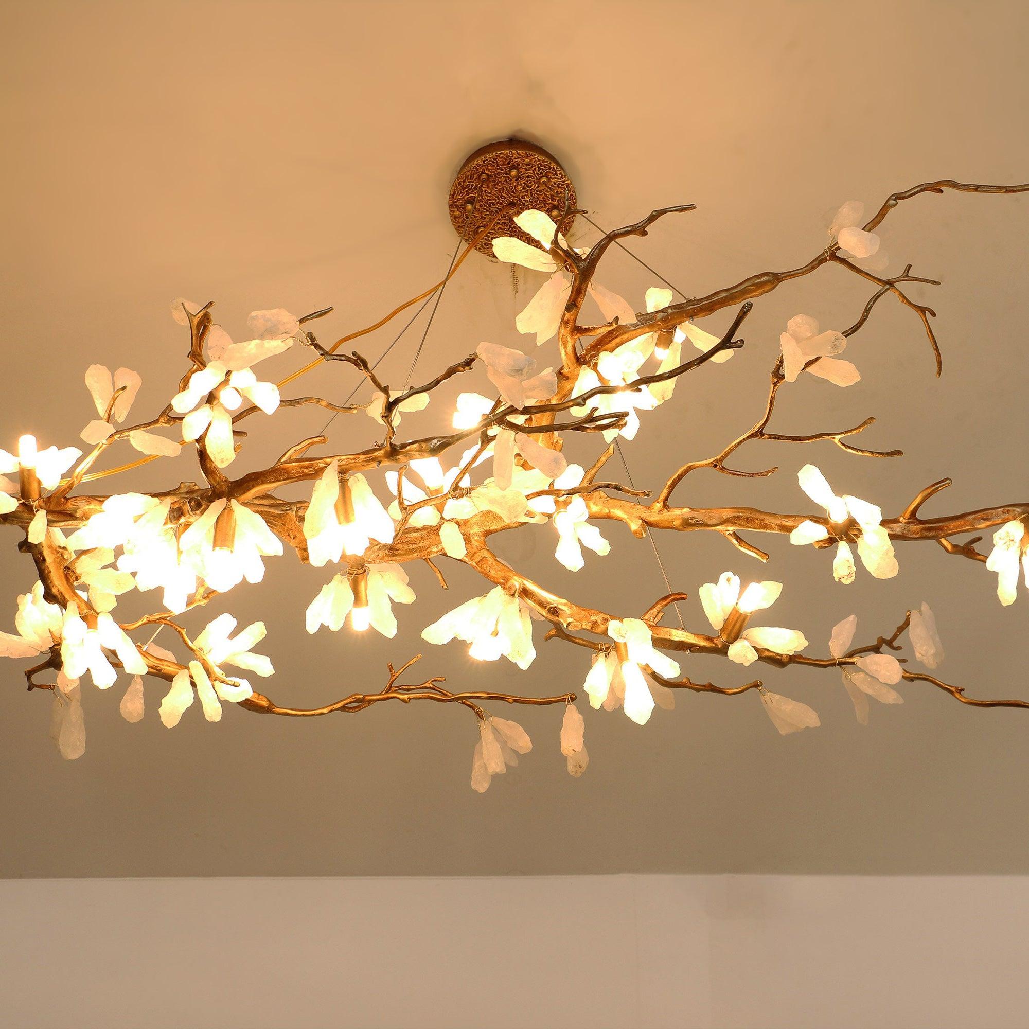 Lustra Chandelier Branch Stone Organic - Letslighting