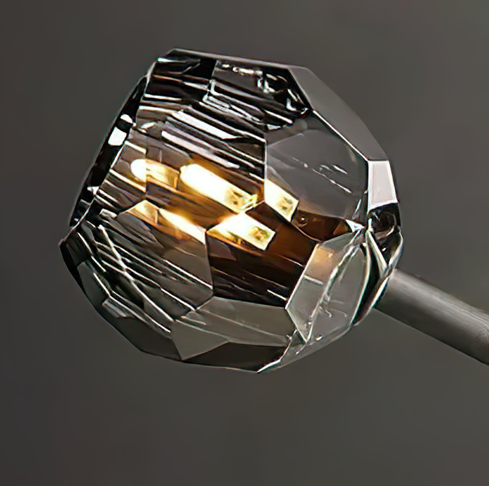 Lustra Pendant Lamp Crystal Ball Brass Cluster - Letslighting