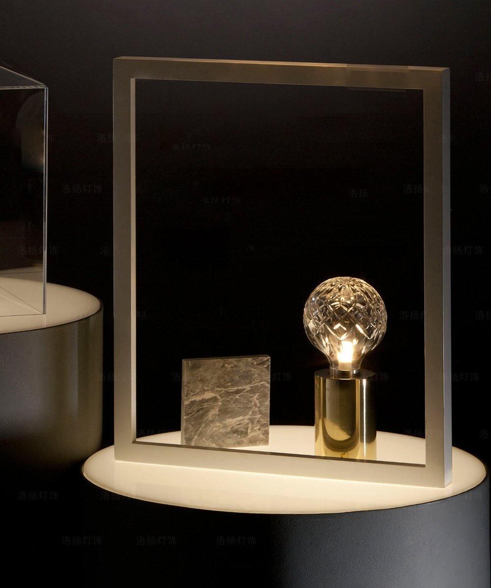 Lyrician Brass Glass Industrial Table Lamp - Letslighting