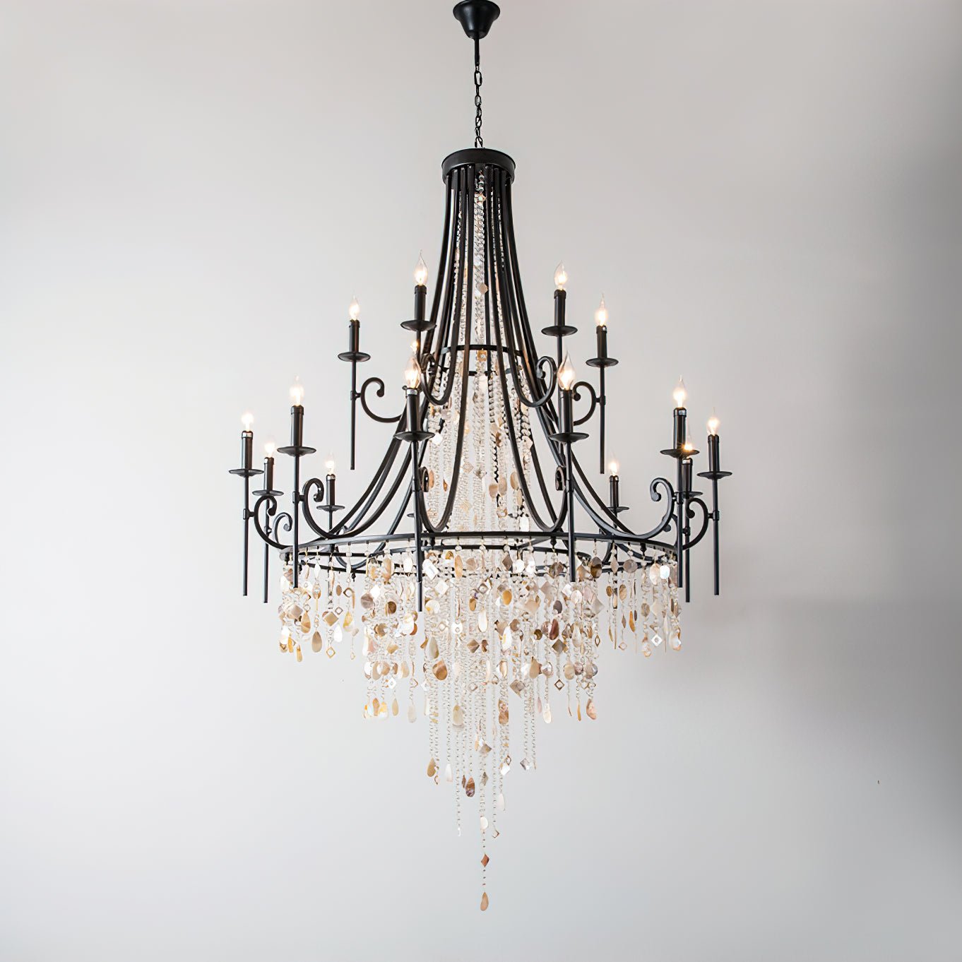 Errina Postmodern Luxury Shell Crystal Chandelier - Letslighting
