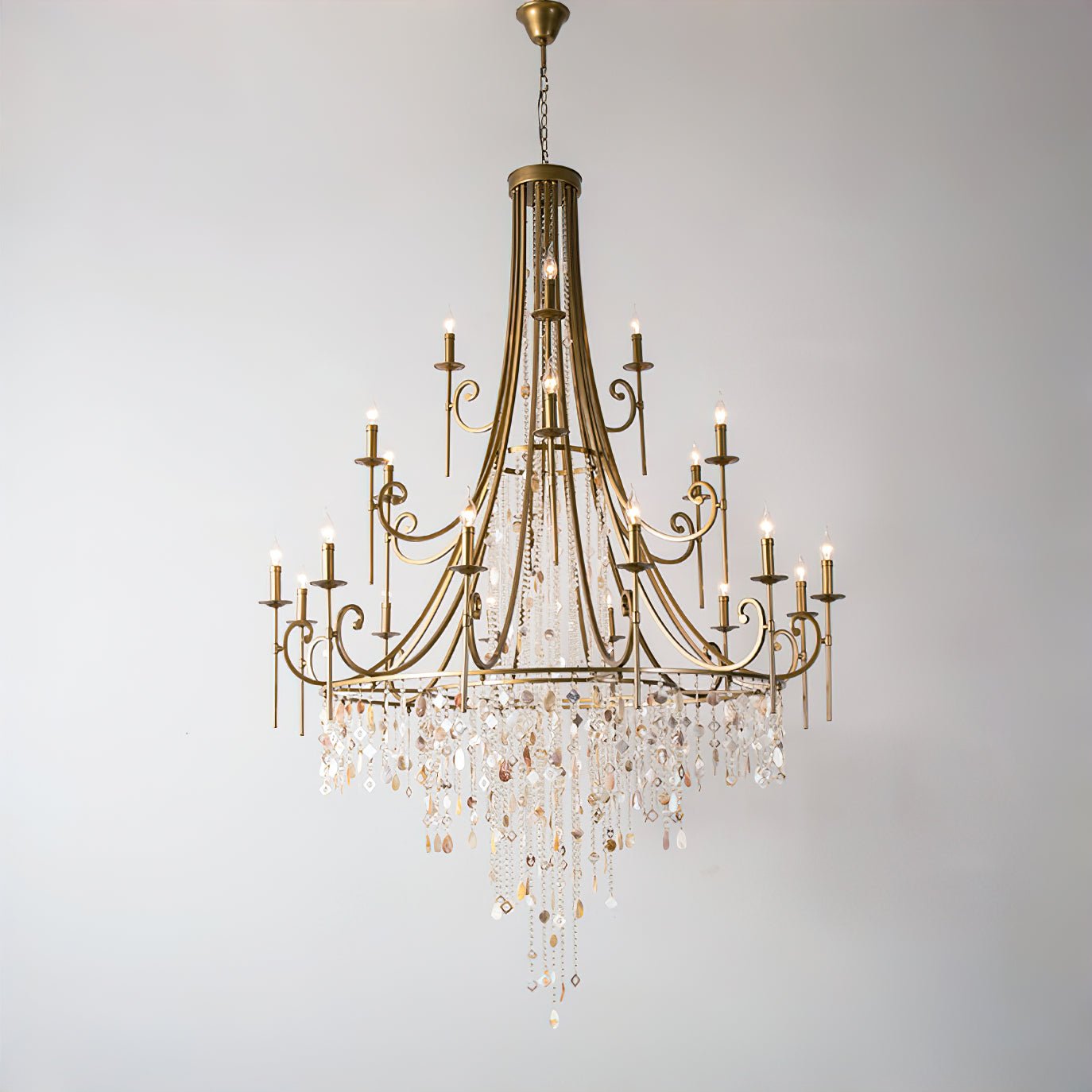 Errina Postmodern Luxury Shell Crystal Chandelier - Letslighting