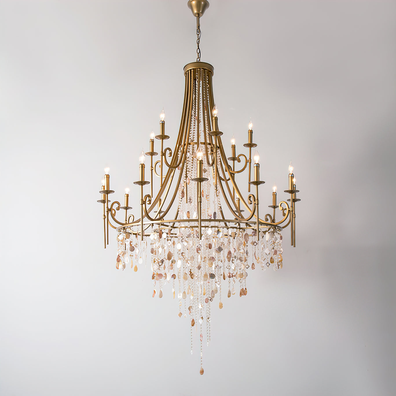 Errina Postmodern Luxury Shell Crystal Chandelier - Letslighting