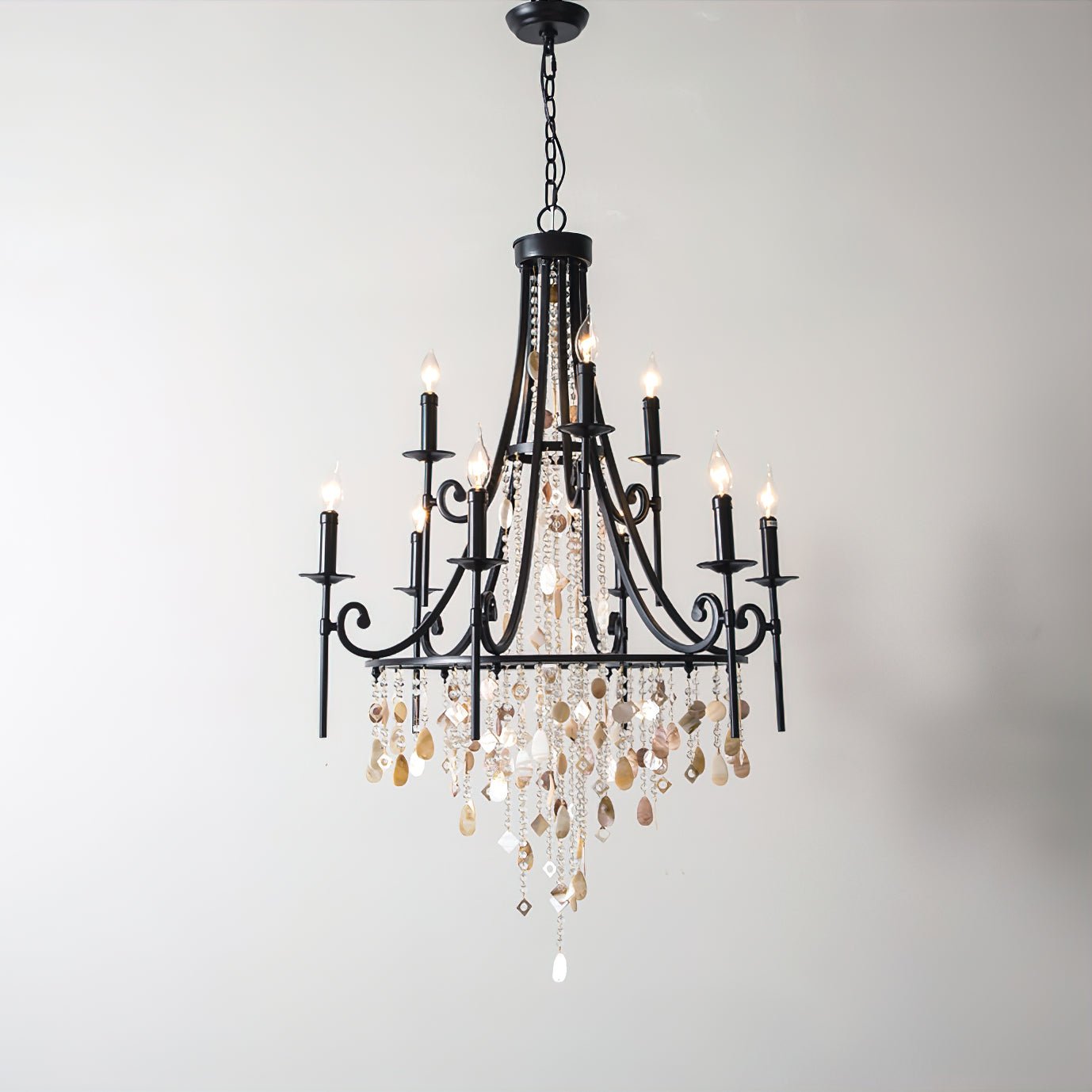 Errina Postmodern Luxury Shell Crystal Chandelier - Letslighting