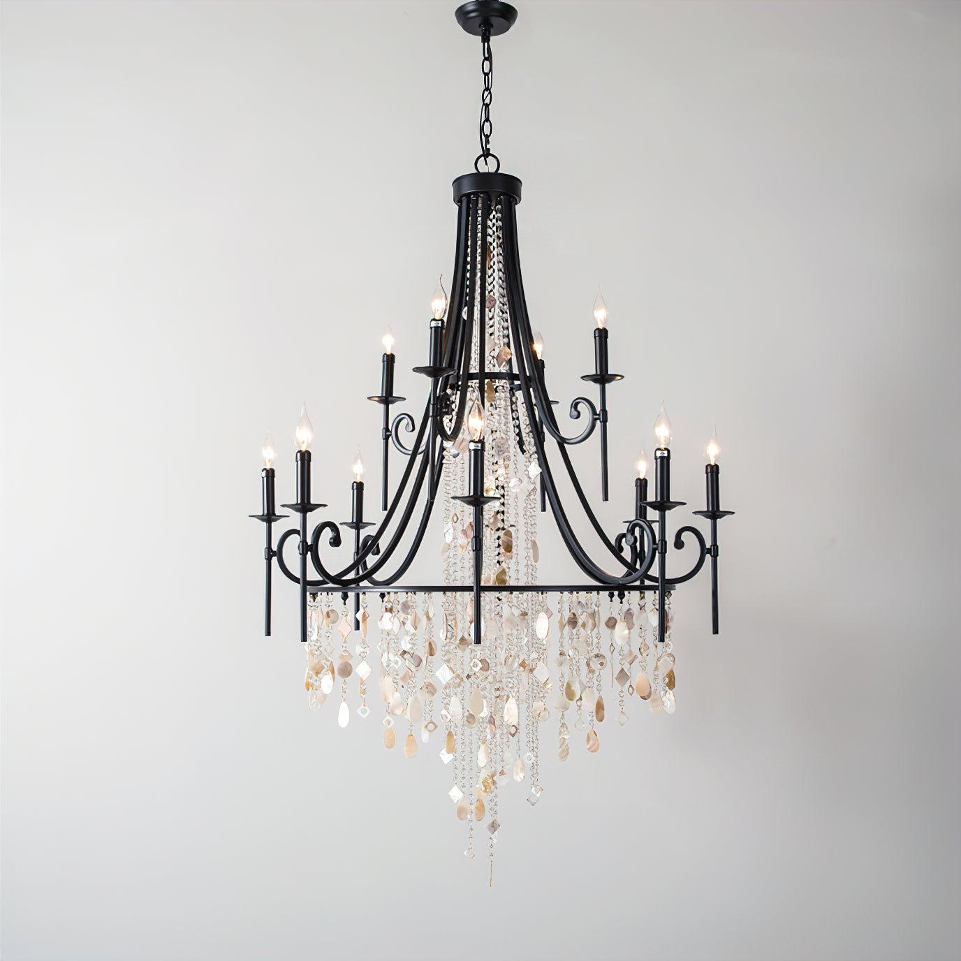 Errina Postmodern Luxury Shell Crystal Chandelier - Letslighting