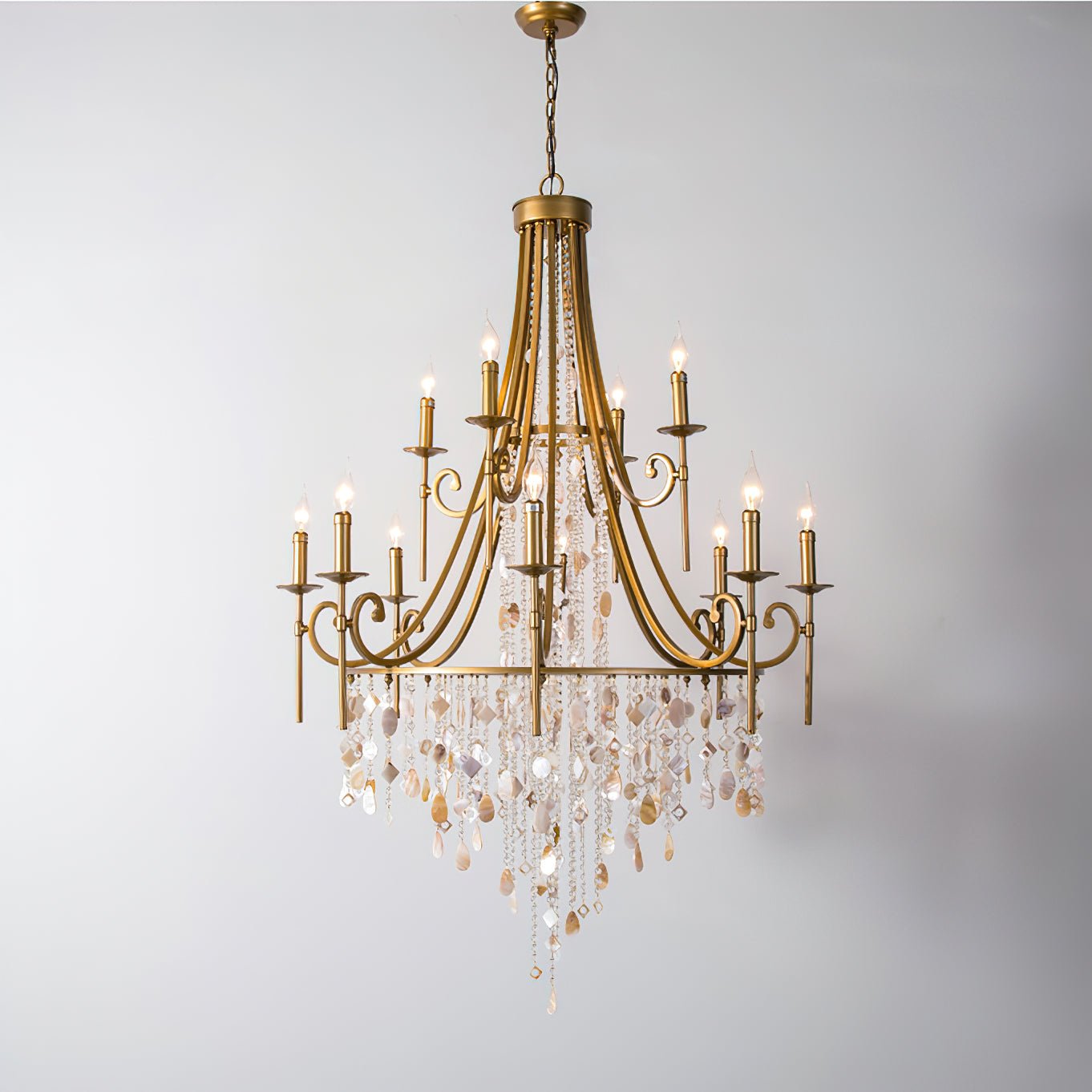 Errina Postmodern Luxury Shell Crystal Chandelier - Letslighting