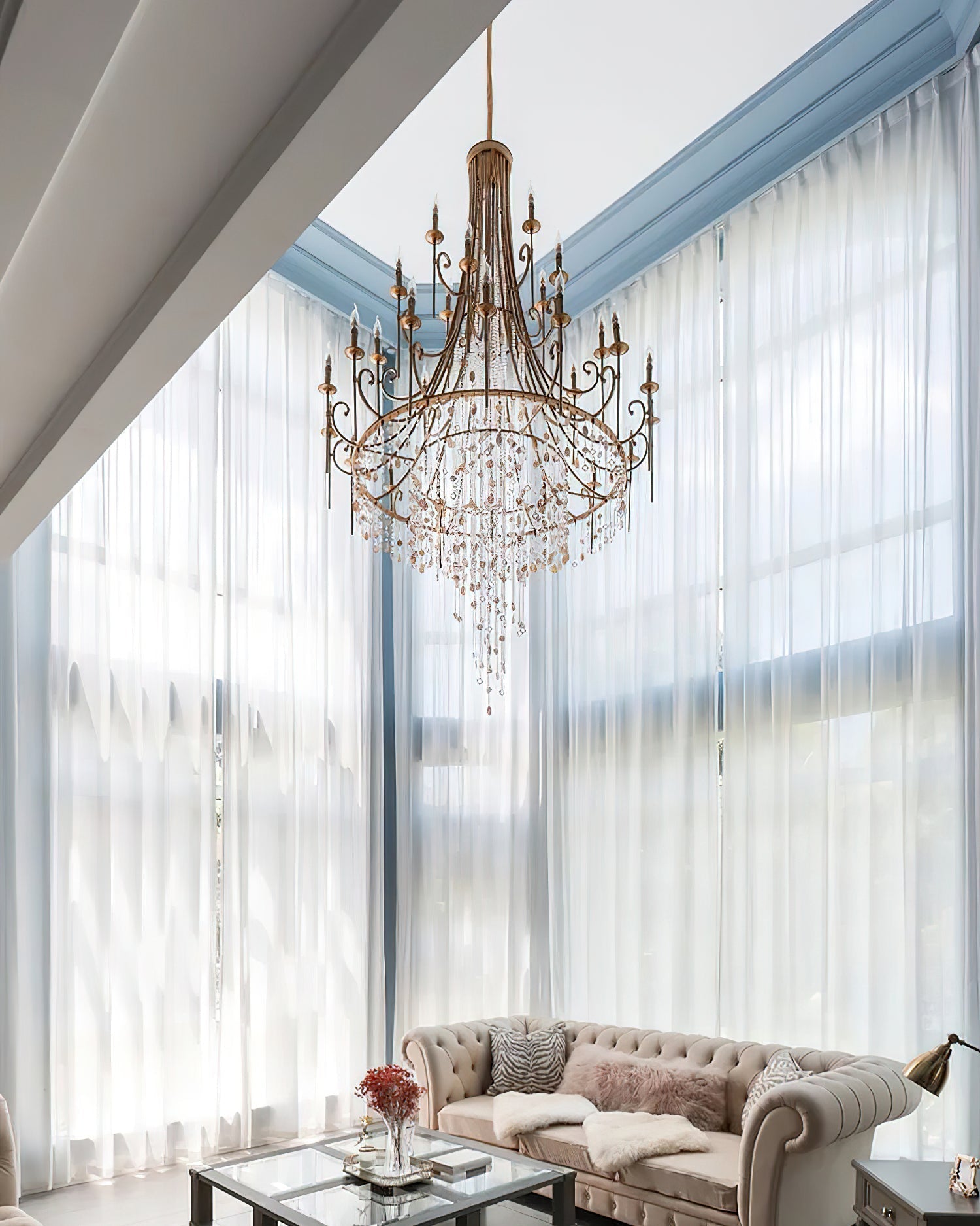Errina Postmodern Luxury Shell Crystal Chandelier - Letslighting