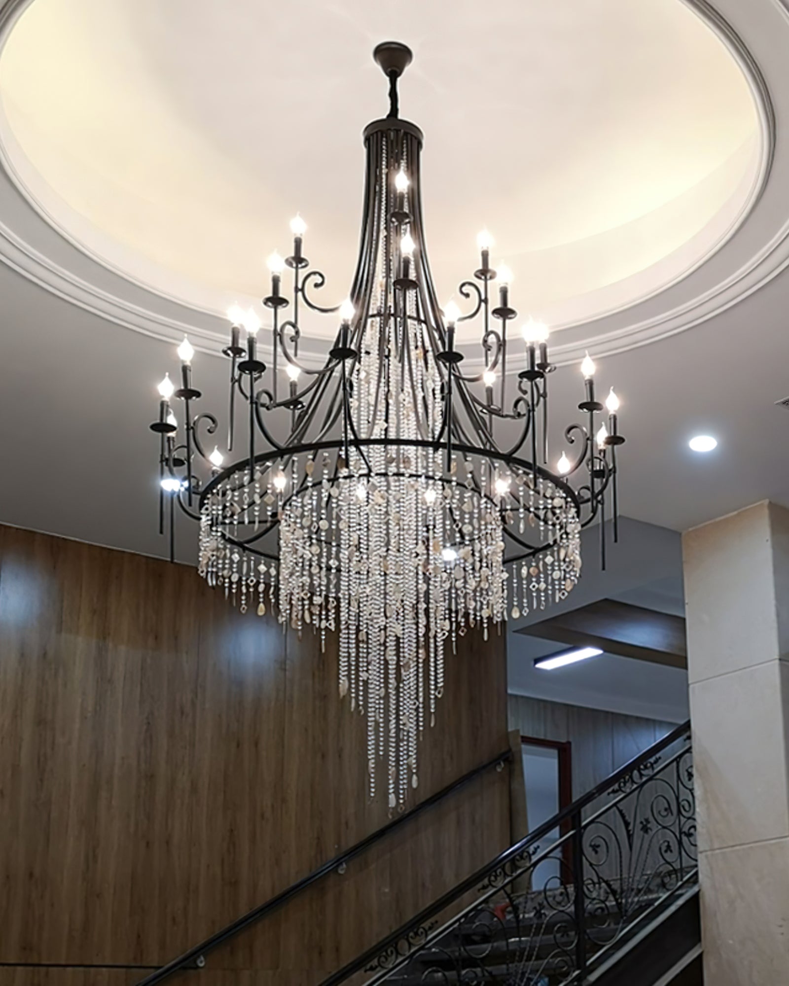 Errina Postmodern Luxury Shell Crystal Chandelier - Letslighting