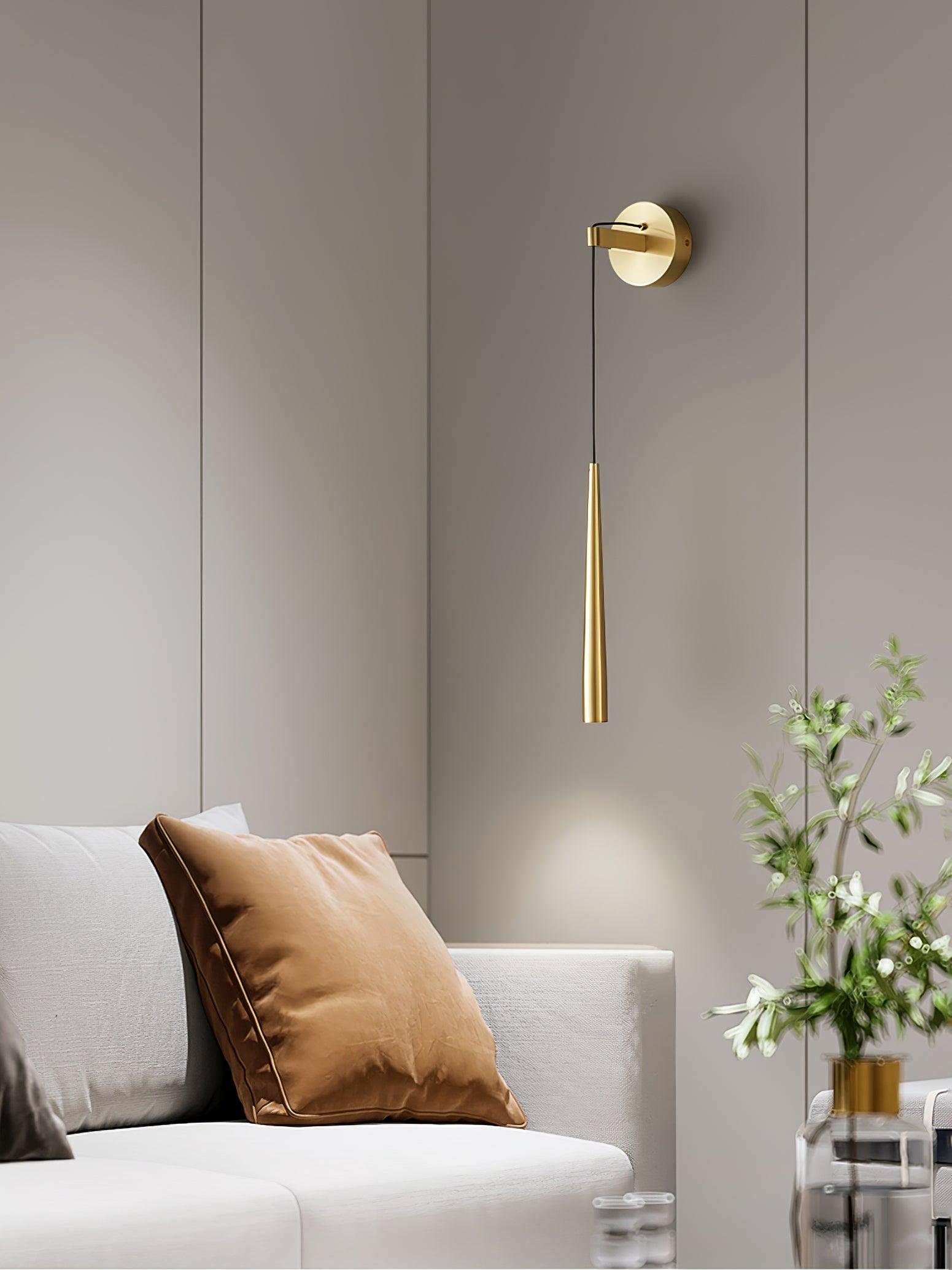 Plex Modern Minimalist Conical Crystal Wall Lamp - Letslighting