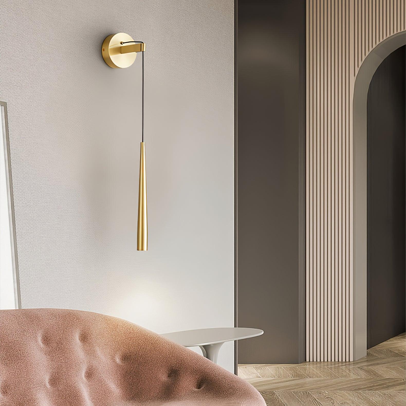 Plex Modern Minimalist Conical Crystal Wall Lamp - Letslighting