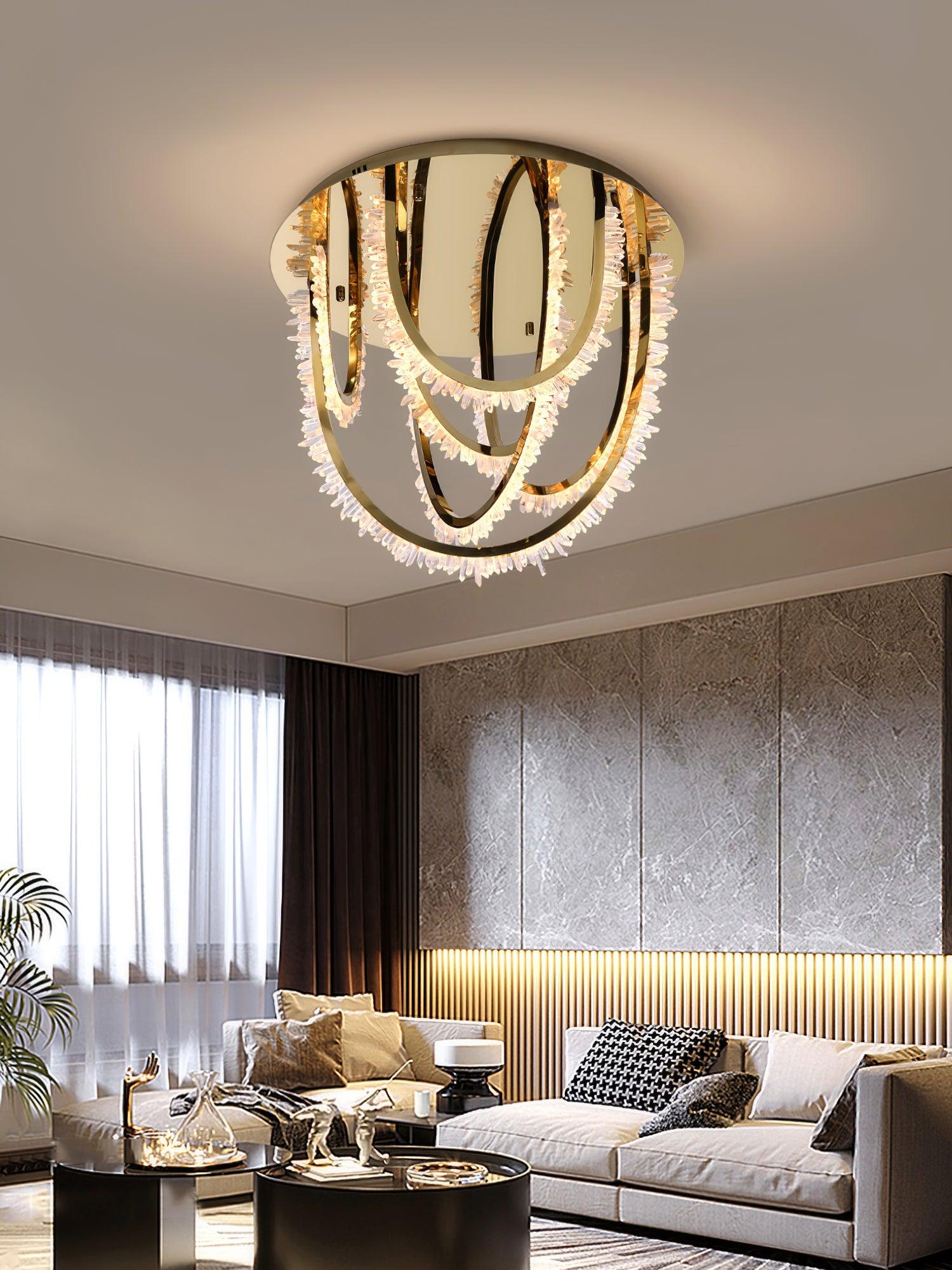 Crystal Individual Creativity Corde Crystal Ceiling Light - Letslighting