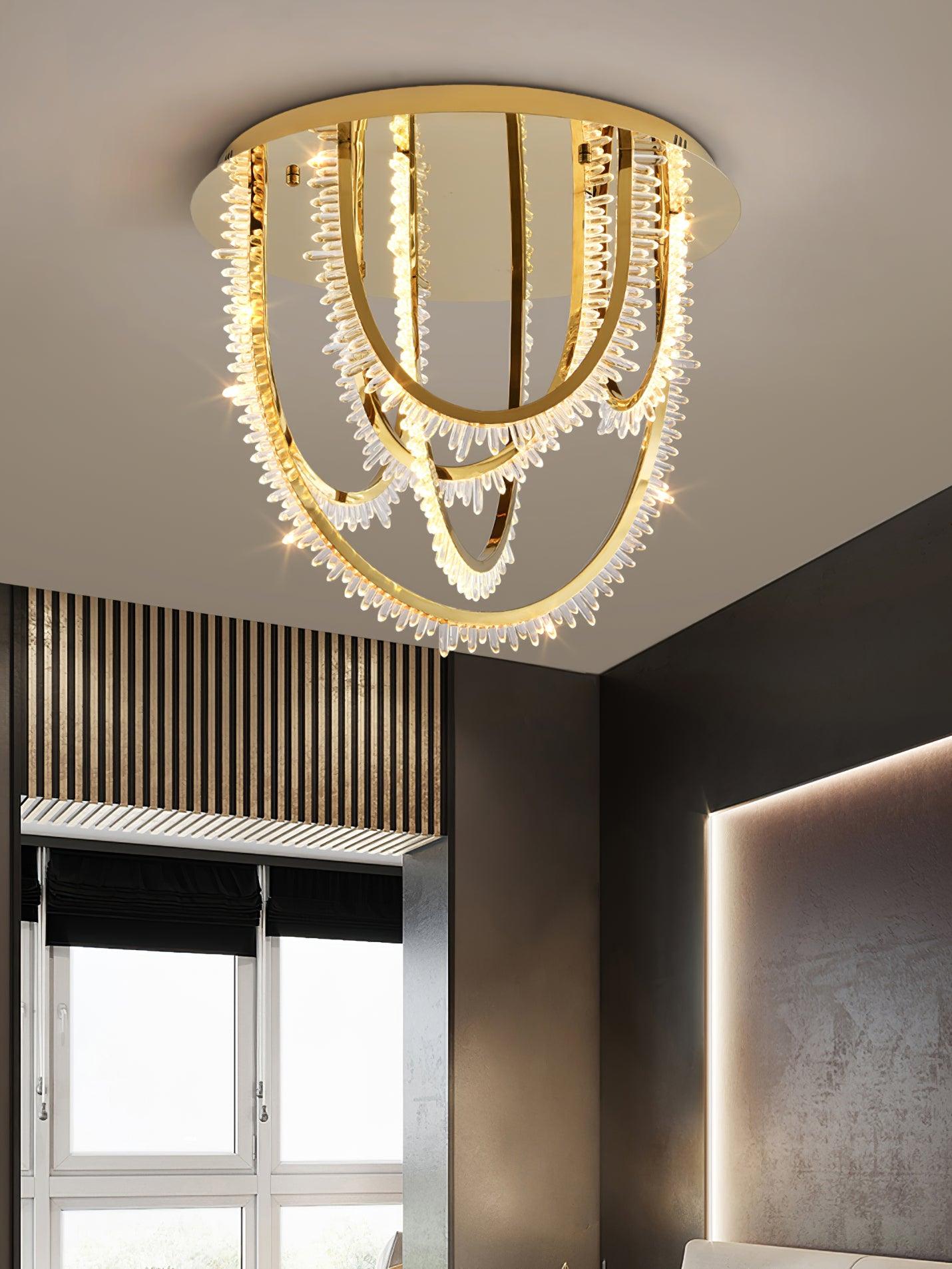 Crystal Individual Creativity Corde Crystal Ceiling Light - Letslighting