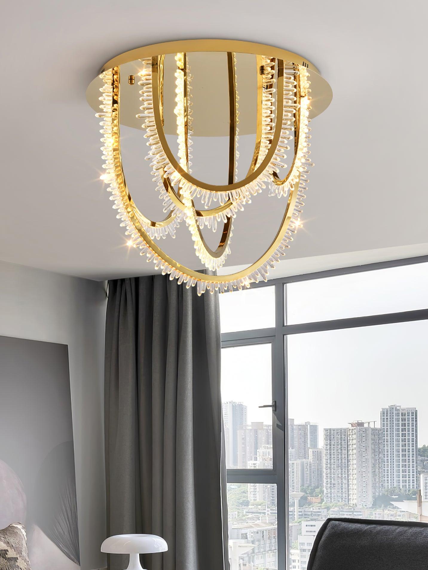 Crystal Individual Creativity Corde Crystal Ceiling Light - Letslighting