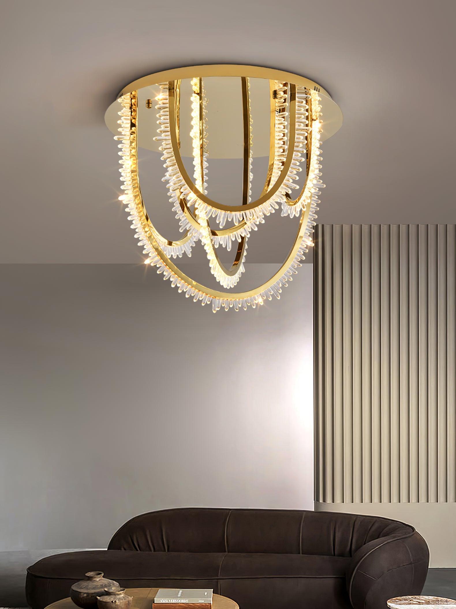 Crystal Individual Creativity Corde Crystal Ceiling Light - Letslighting