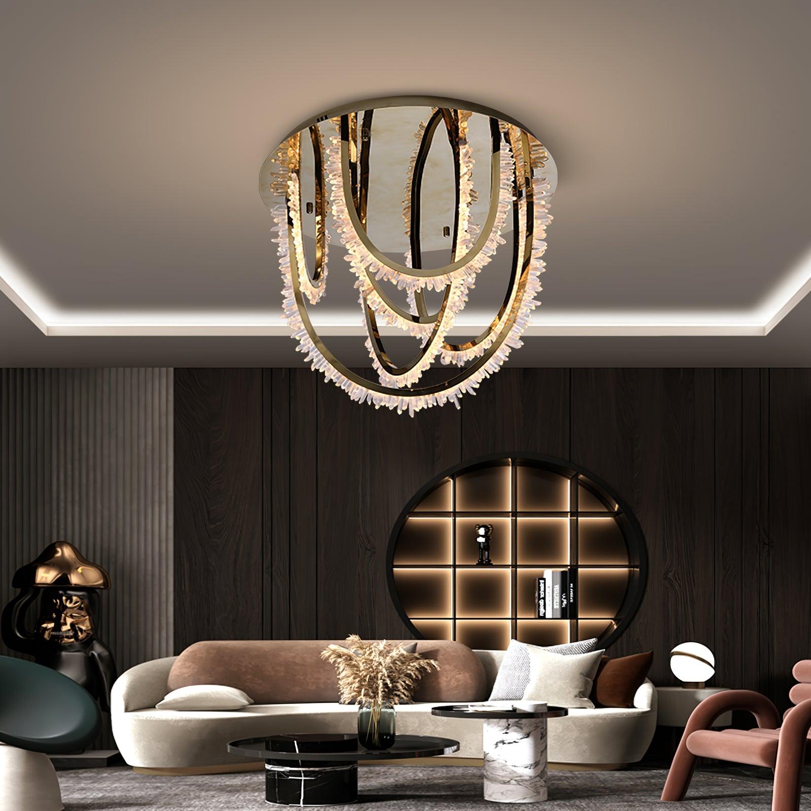 Crystal Individual Creativity Corde Crystal Ceiling Light - Letslighting