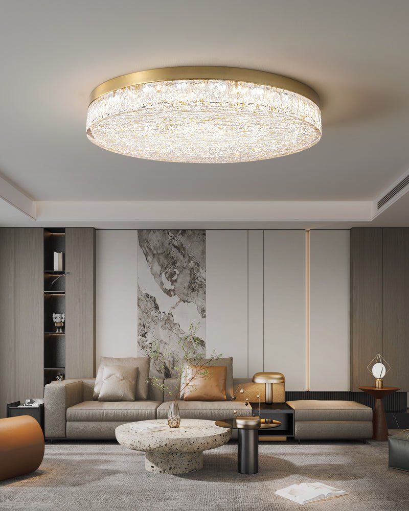 Zemara Postmodern Luxury Core Crystal Resin Ceiling Lamp - Letslighting