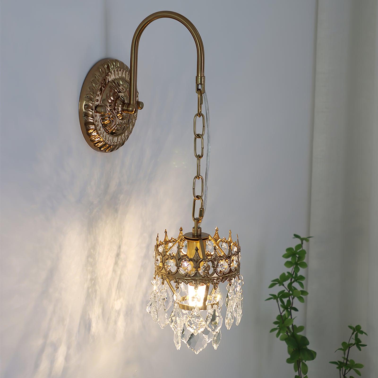 Ivmarila Nordic Art Crown Crystal Sconce Wall lamp - Letslighting