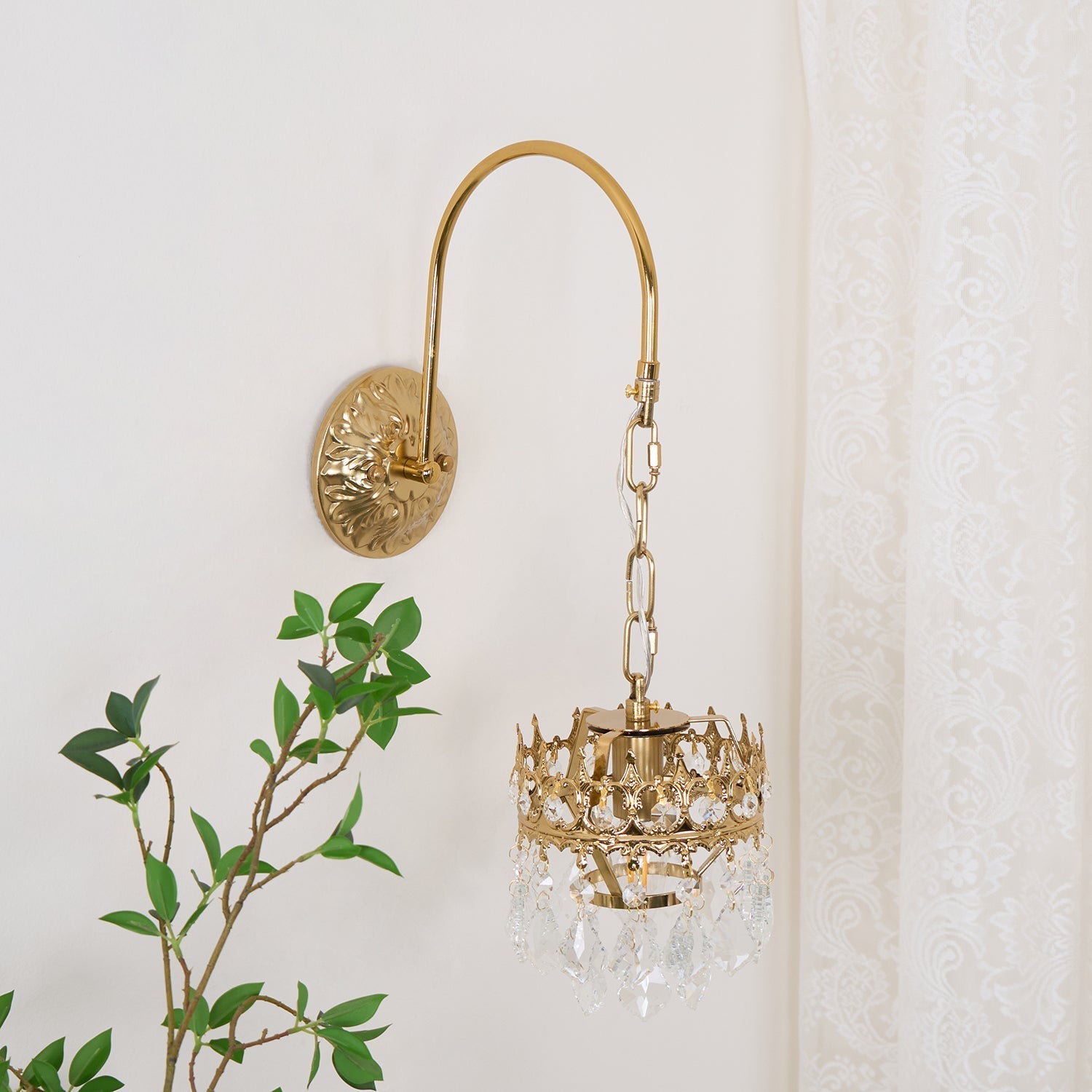 Ivmarila Nordic Art Crown Crystal Sconce Wall lamp - Letslighting