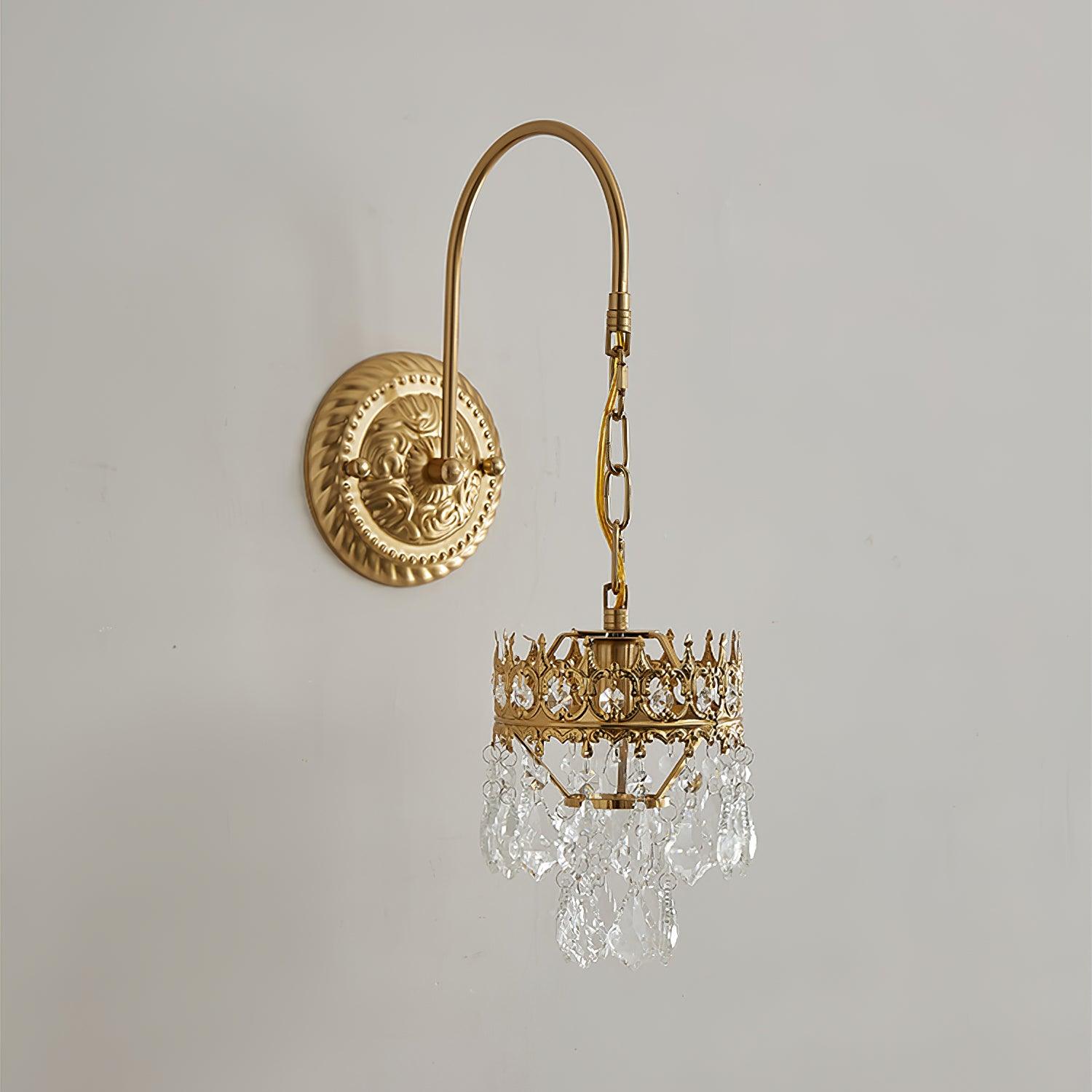 Ivmarila Nordic Art Crown Crystal Sconce Wall lamp - Letslighting