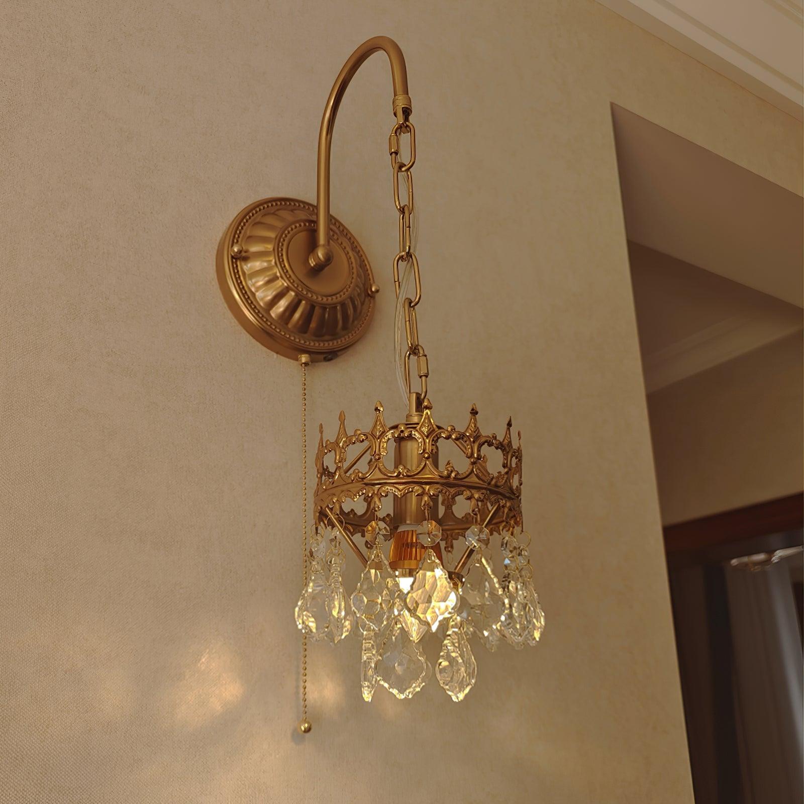 Ivmarila Nordic Art Crown Crystal Sconce Wall lamp - Letslighting