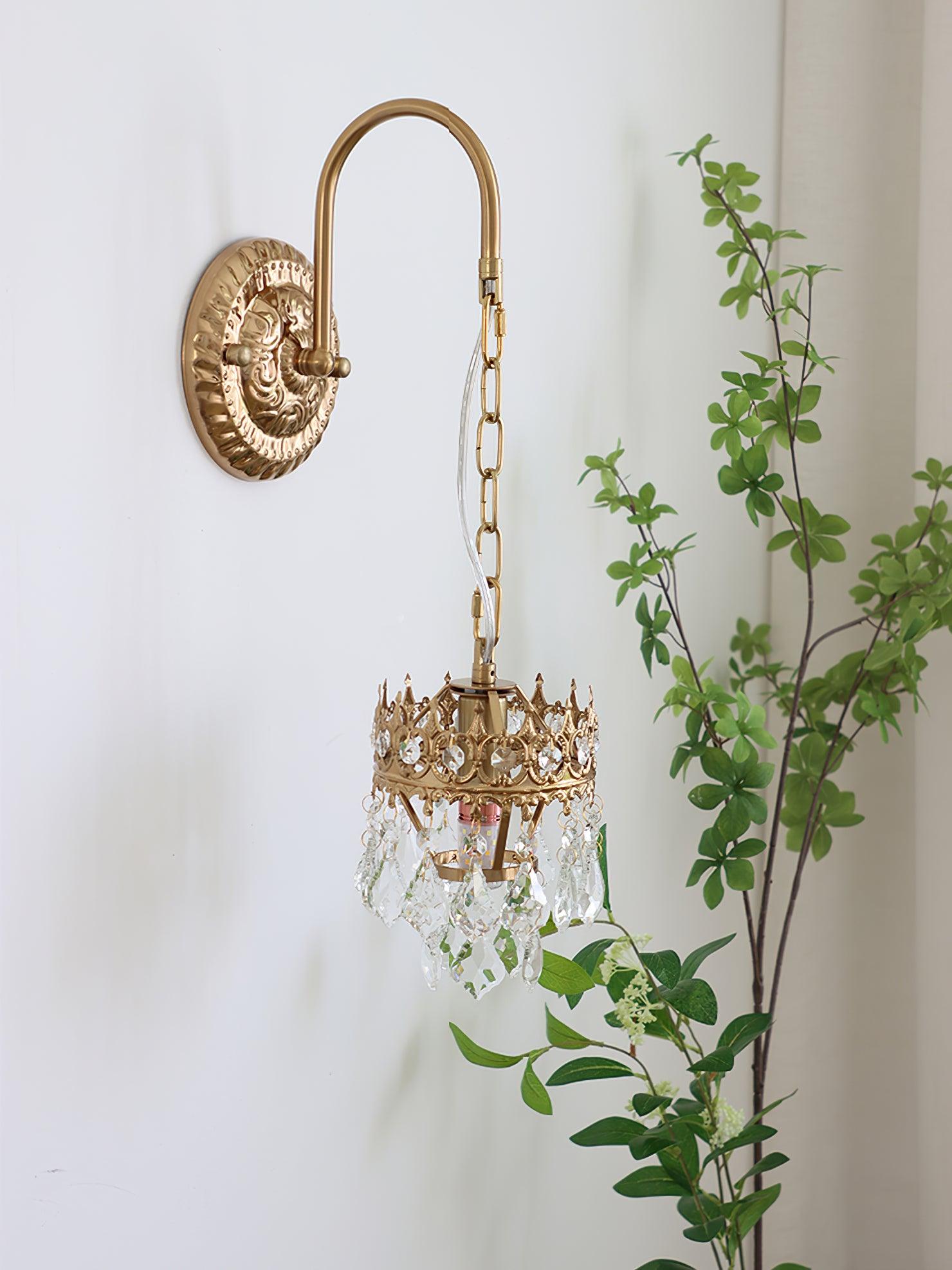 Ivmarila Nordic Art Crown Crystal Sconce Wall lamp - Letslighting