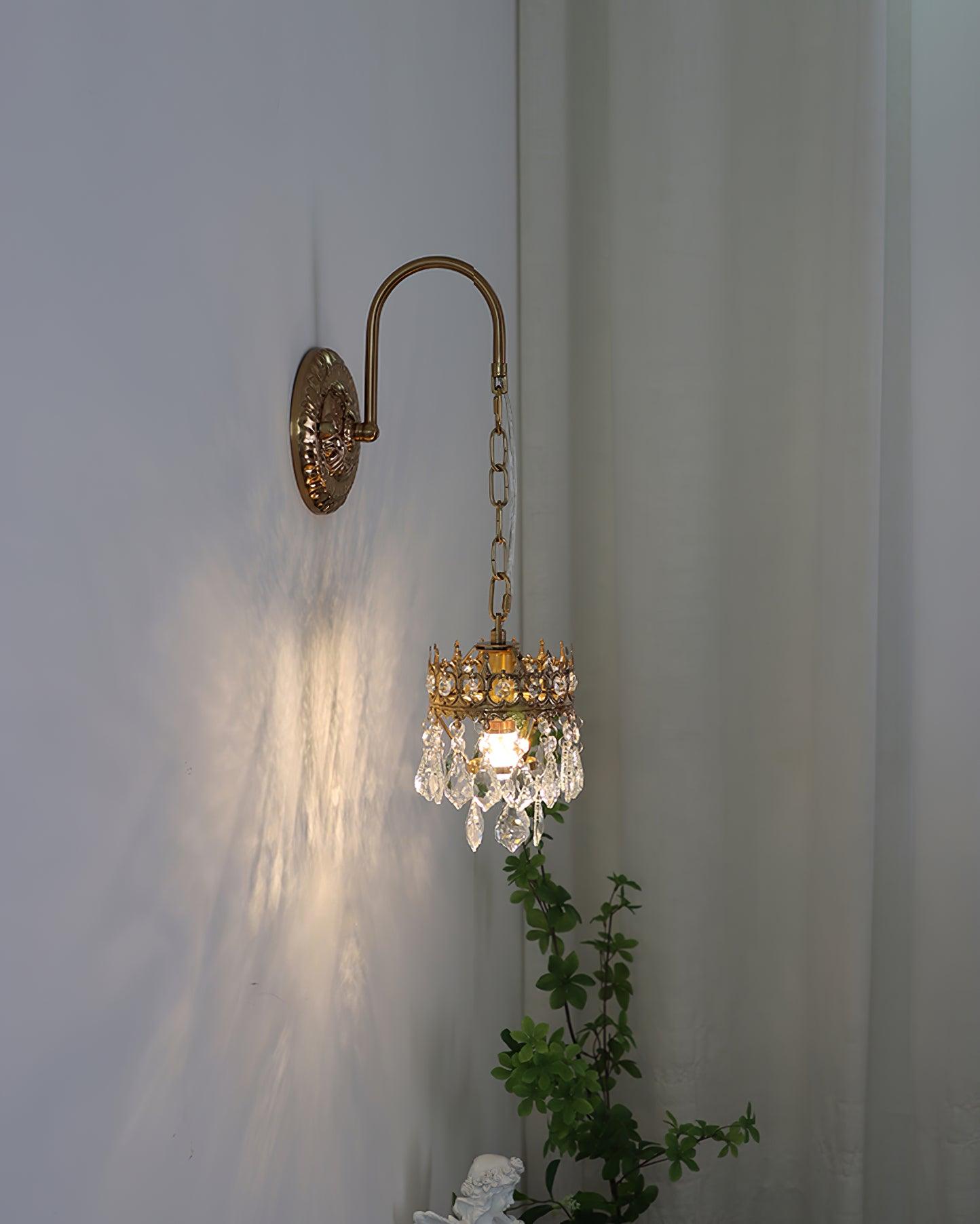 Ivmarila Nordic Art Crown Crystal Sconce Wall lamp - Letslighting