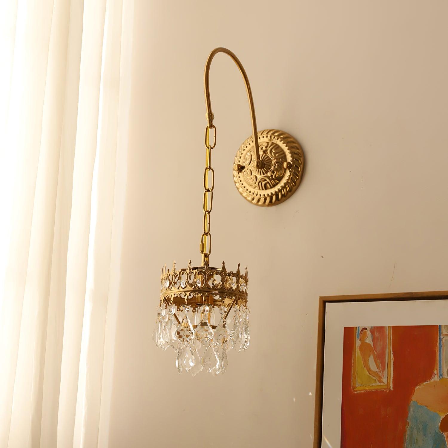 Ivmarila Nordic Art Crown Crystal Sconce Wall lamp - Letslighting