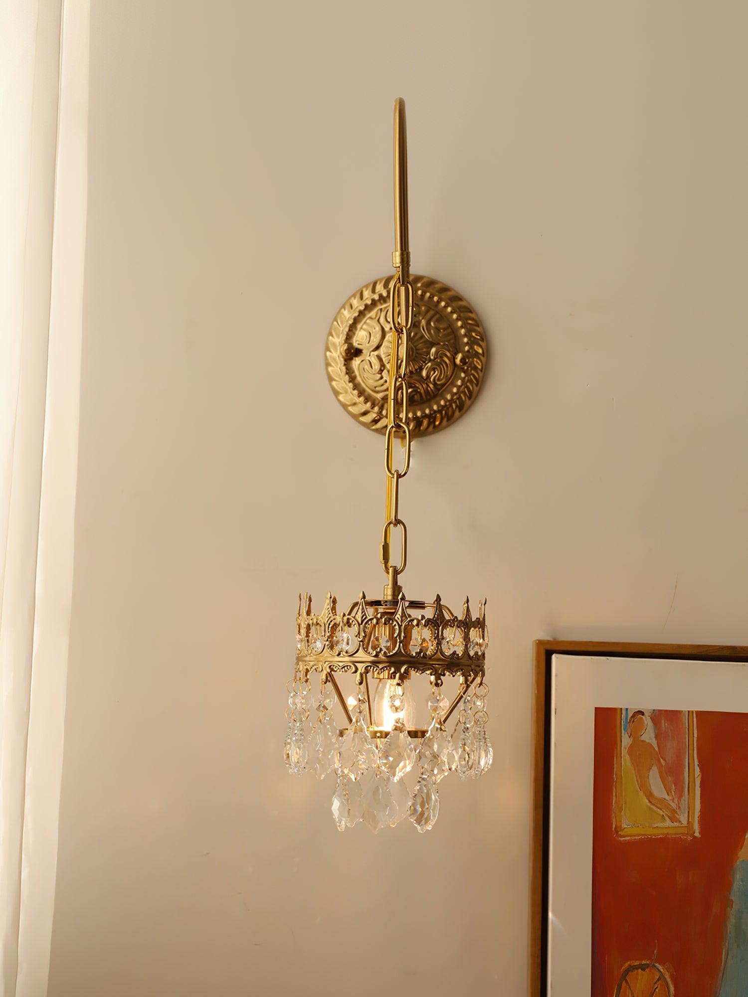 Ivmarila Nordic Art Crown Crystal Sconce Wall lamp - Letslighting
