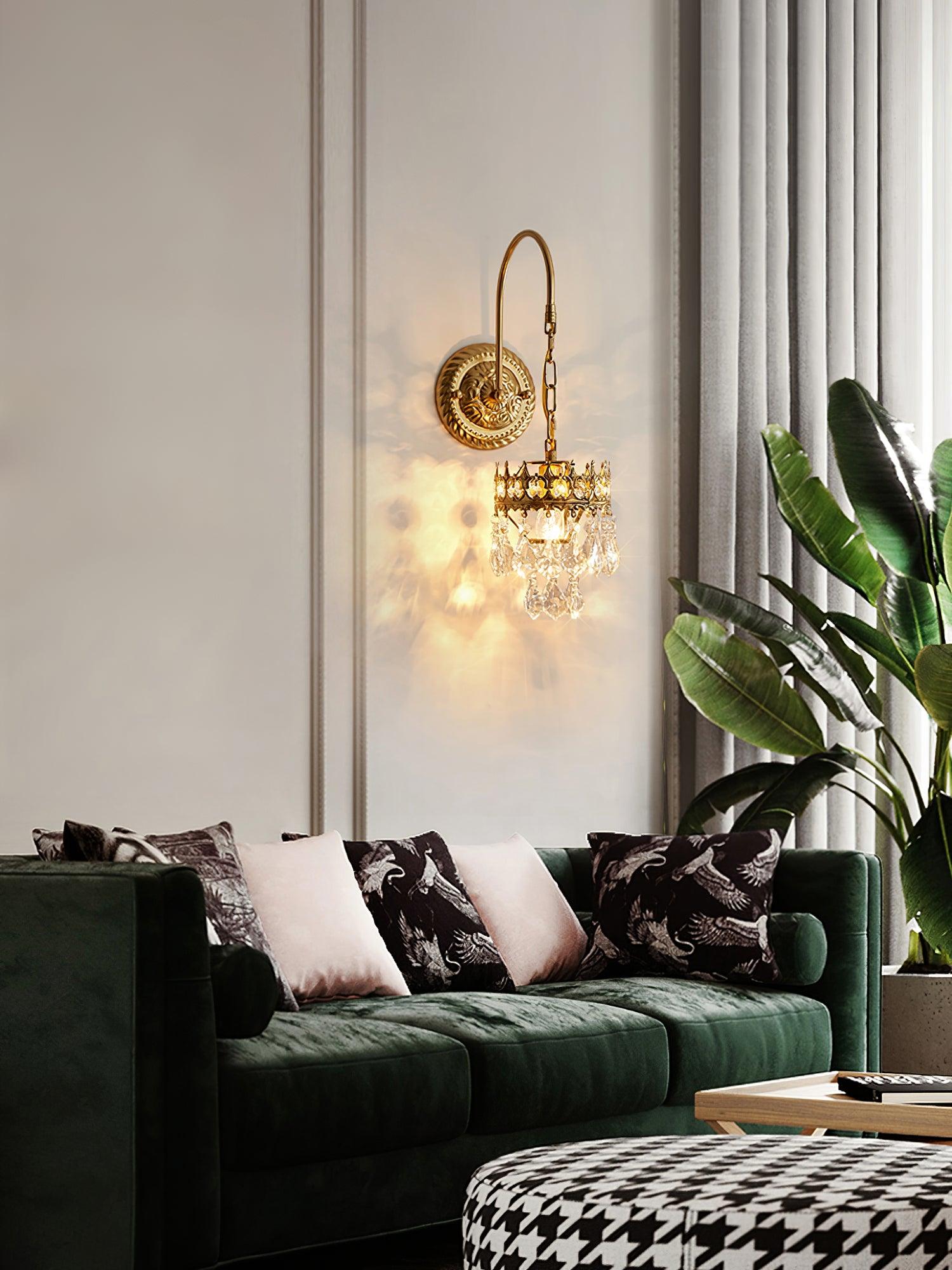 Ivmarila Nordic Art Crown Crystal Sconce Wall lamp - Letslighting