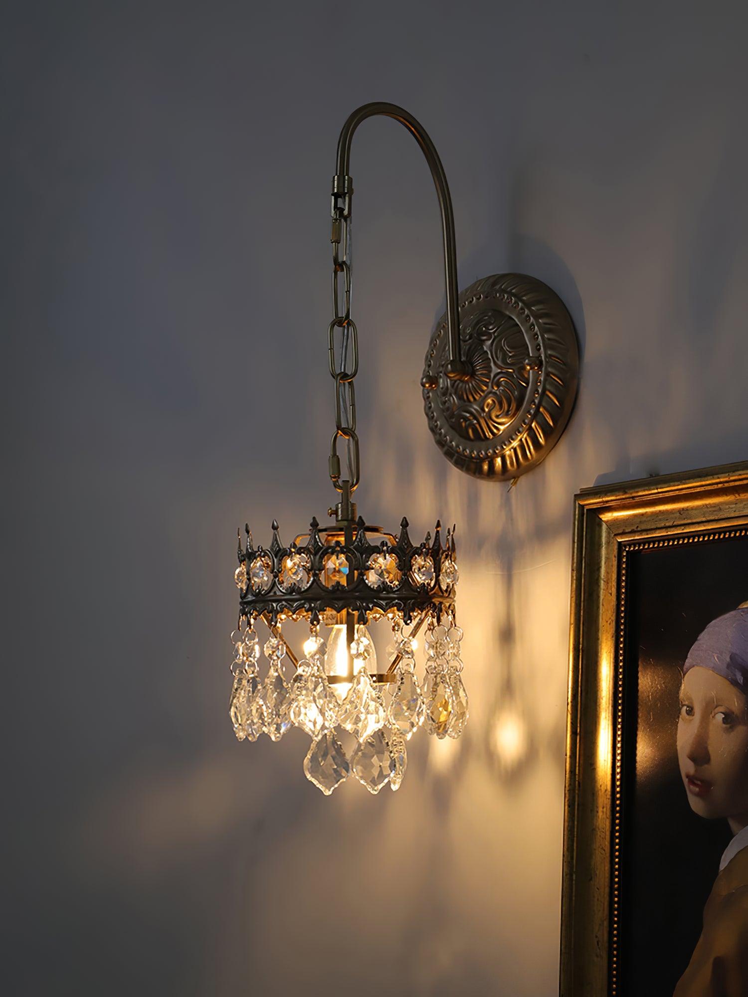 Ivmarila Nordic Art Crown Crystal Sconce Wall lamp - Letslighting