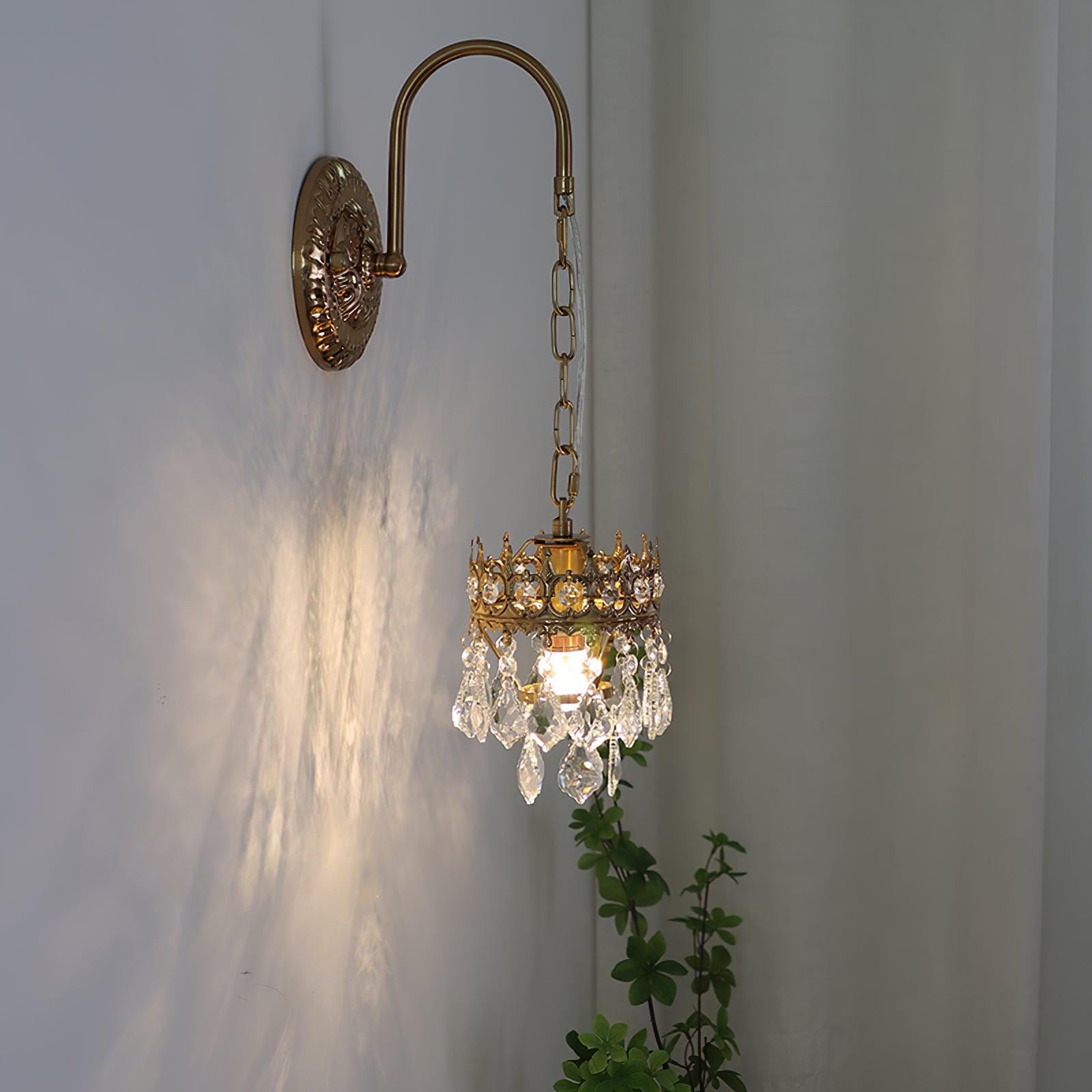Ivmarila Nordic Art Crown Crystal Sconce Wall lamp - Letslighting