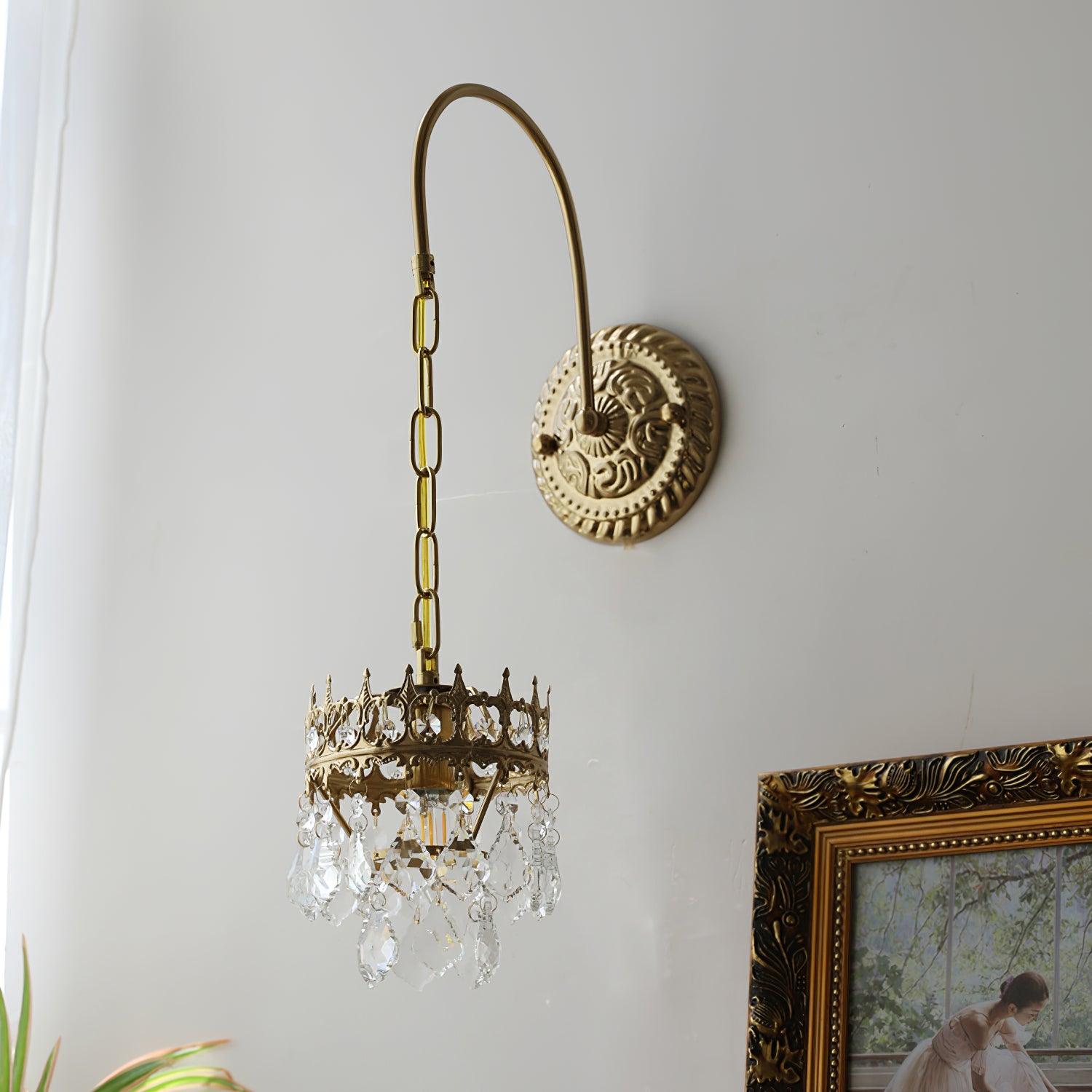 Ivmarila Nordic Art Crown Crystal Sconce Wall lamp - Letslighting
